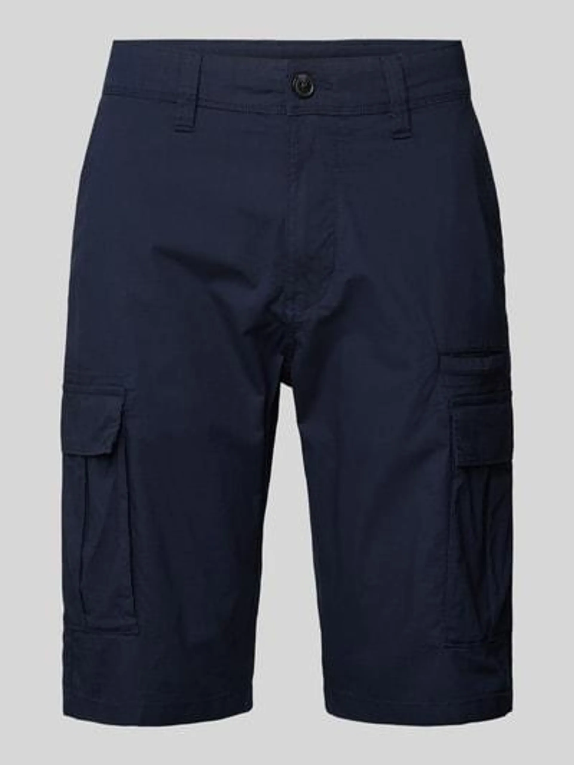 Straight Leg Cargohose mit Cargotaschen in marine