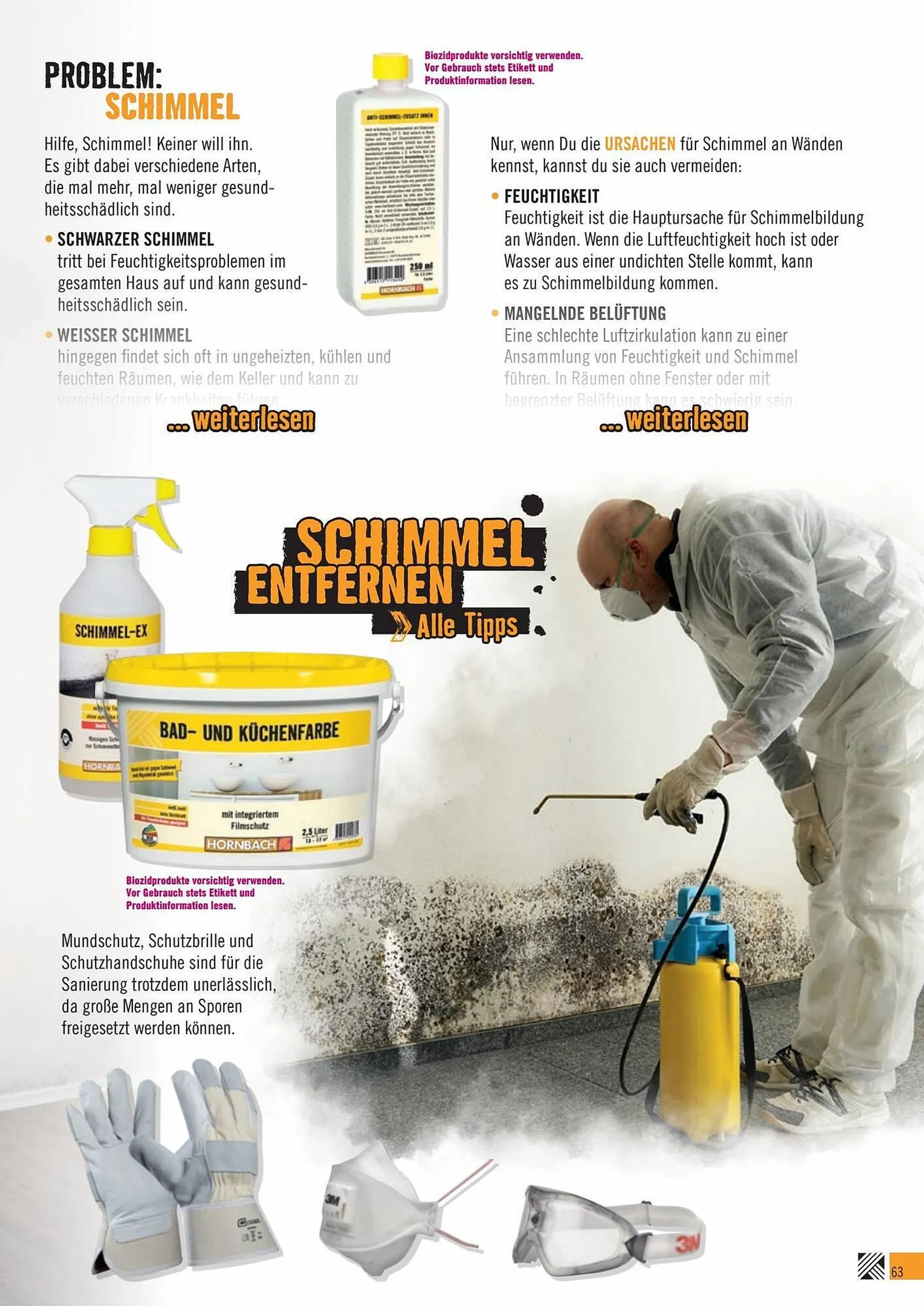 Hornbach Flugblatt von 14. August bis 31. Dezember 2023 - Flugblätt seite  63