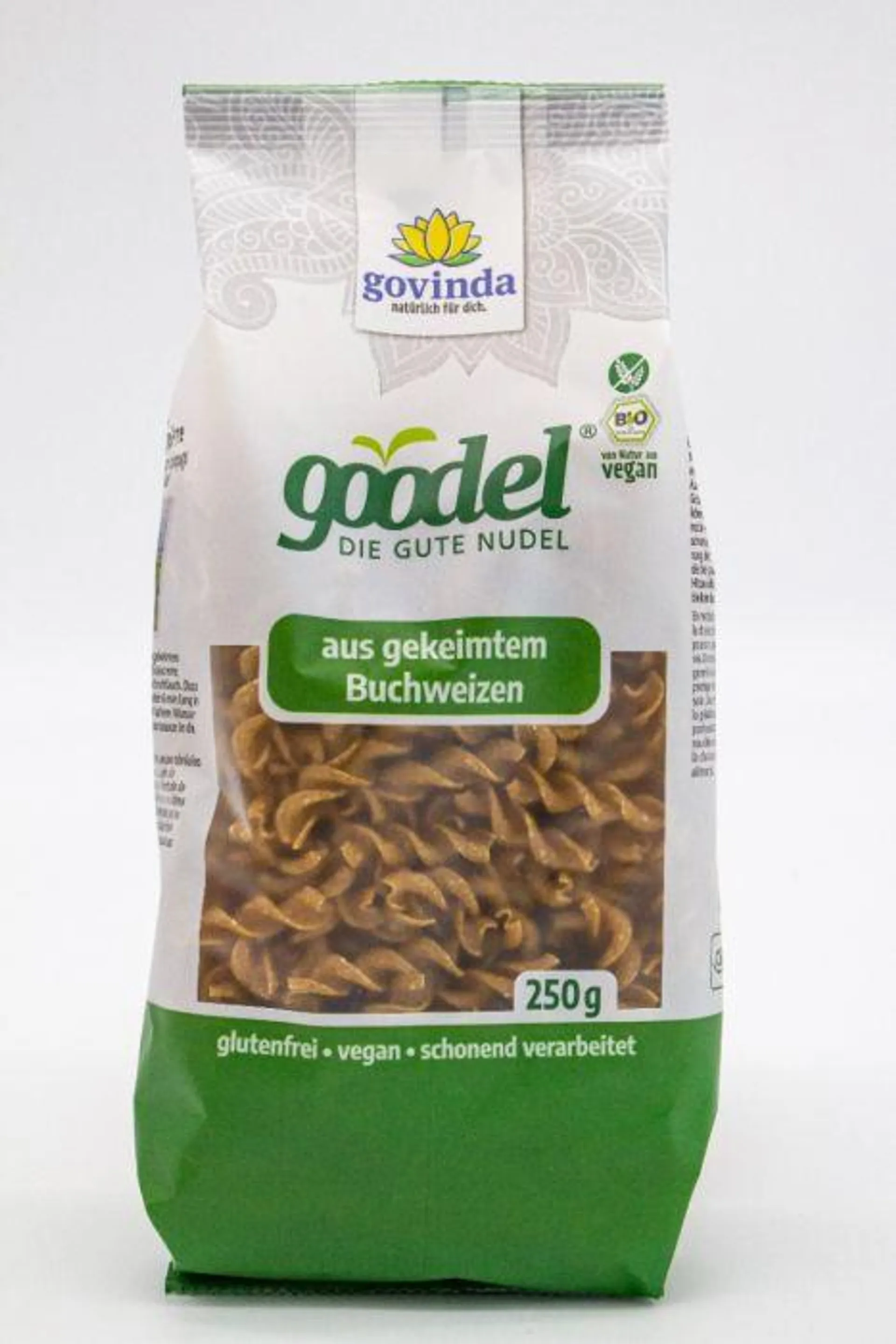 Govinda Goodel gekeimte Buchweizen Fusilli Bio 250g