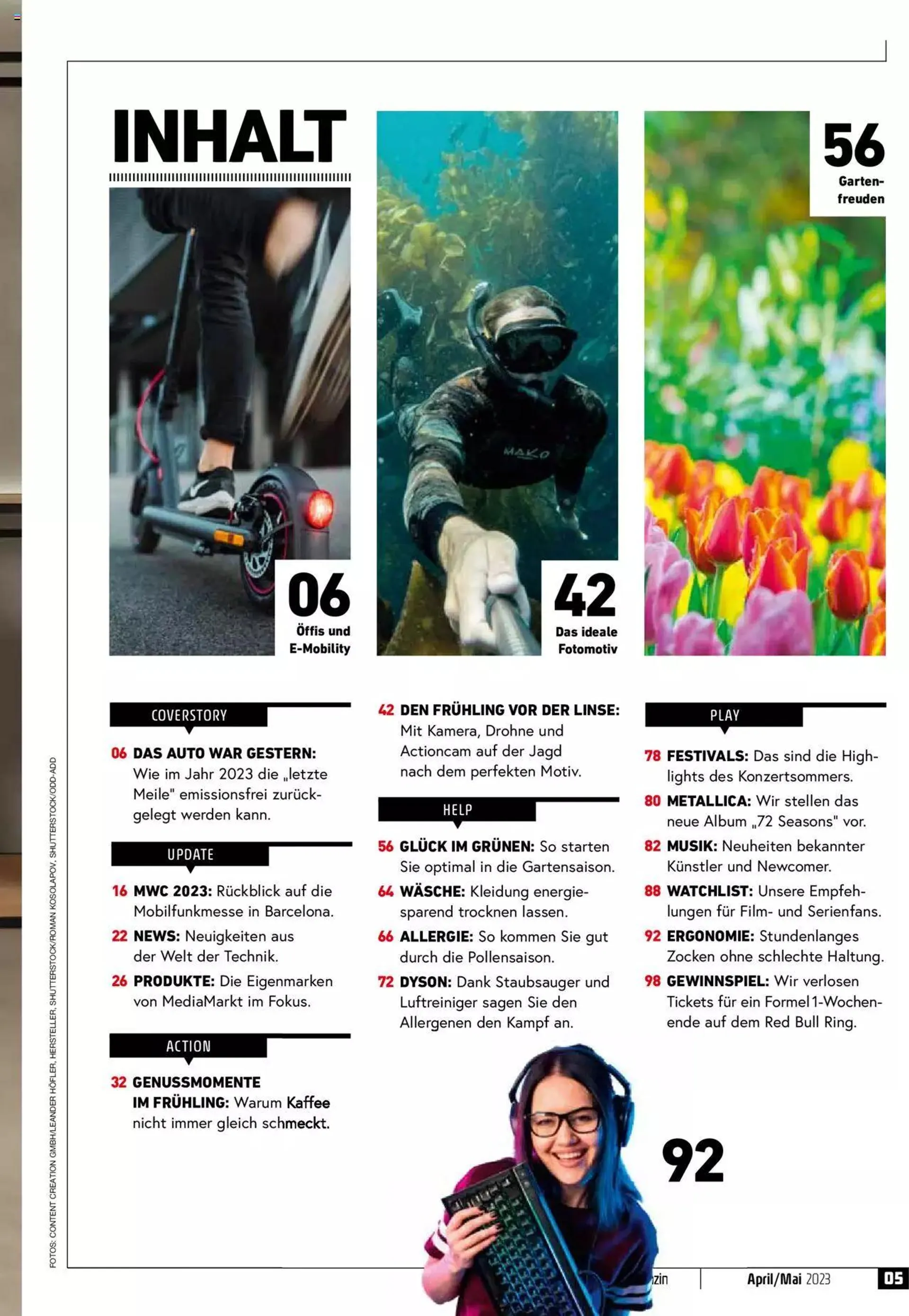 Media Markt Magazin April/Mai 2023 von 6. April bis 31. Dezember 2023 - Flugblätt seite  5