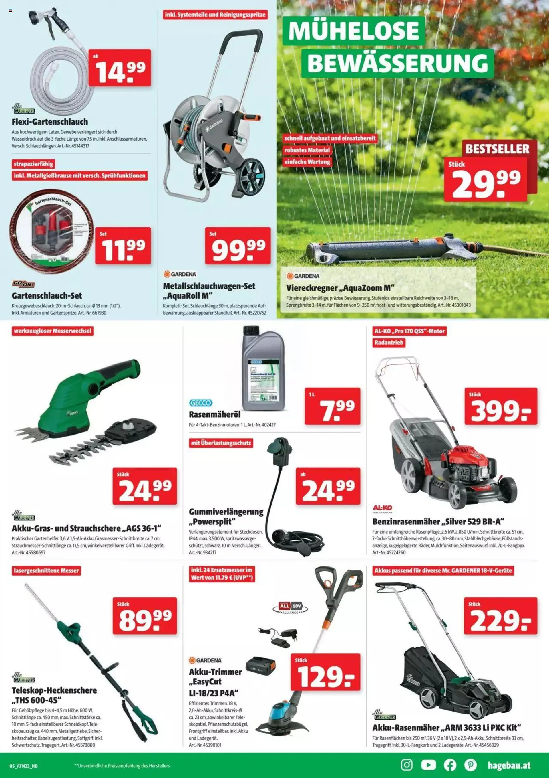 Hagebau Flugblatt von 28. Mai bis 31. Dezember 2023 - Flugblätt seite  5