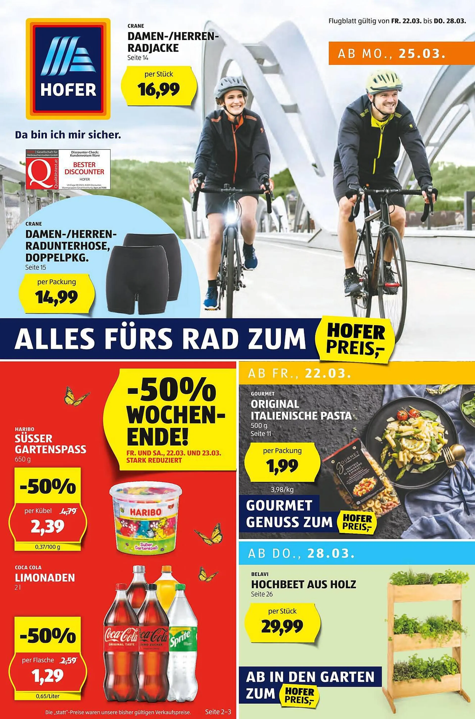 Hofer Flugblatt von 22. März bis 28. März 2024 - Flugblätt seite  1