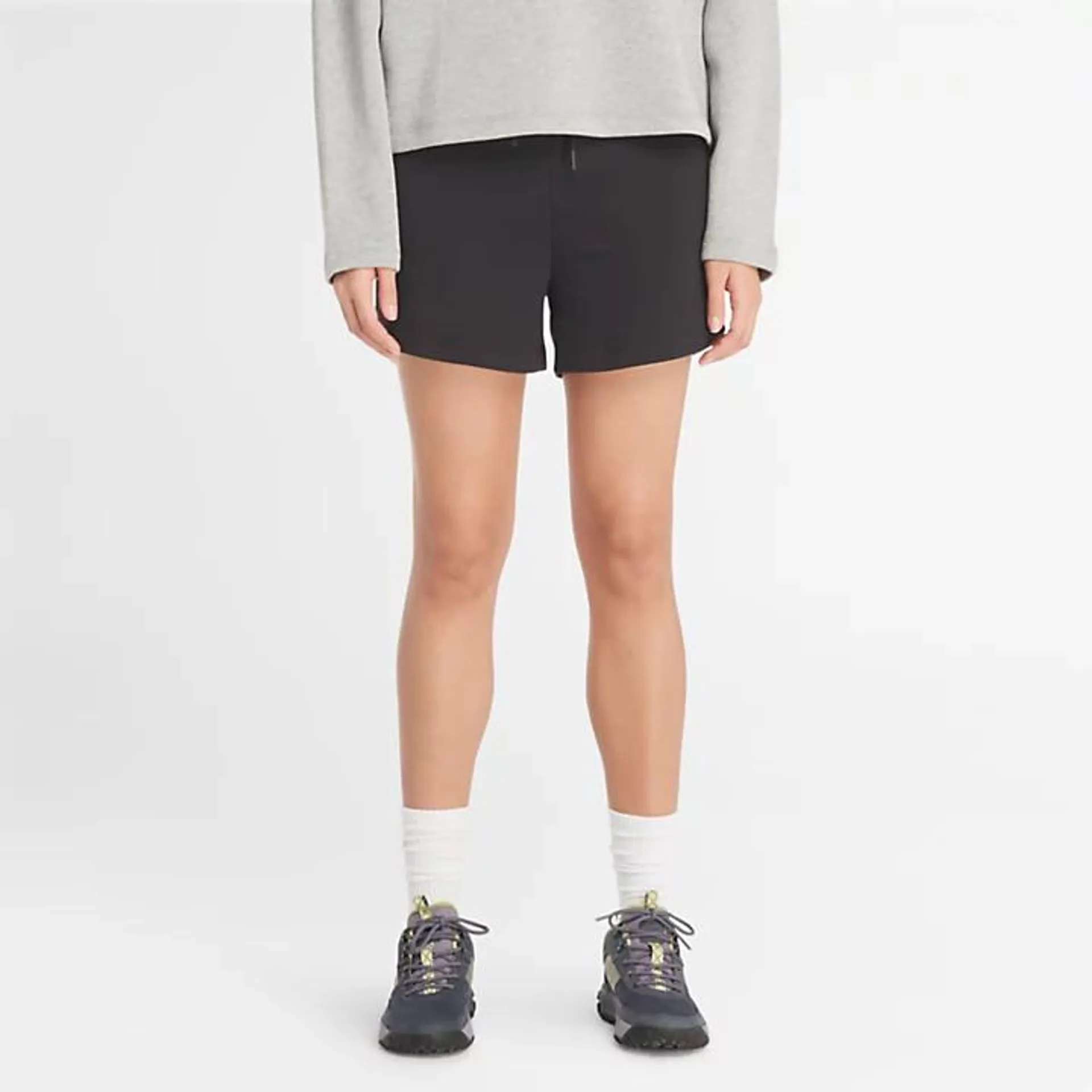 Loopback-Shorts für Damen in Schwarz