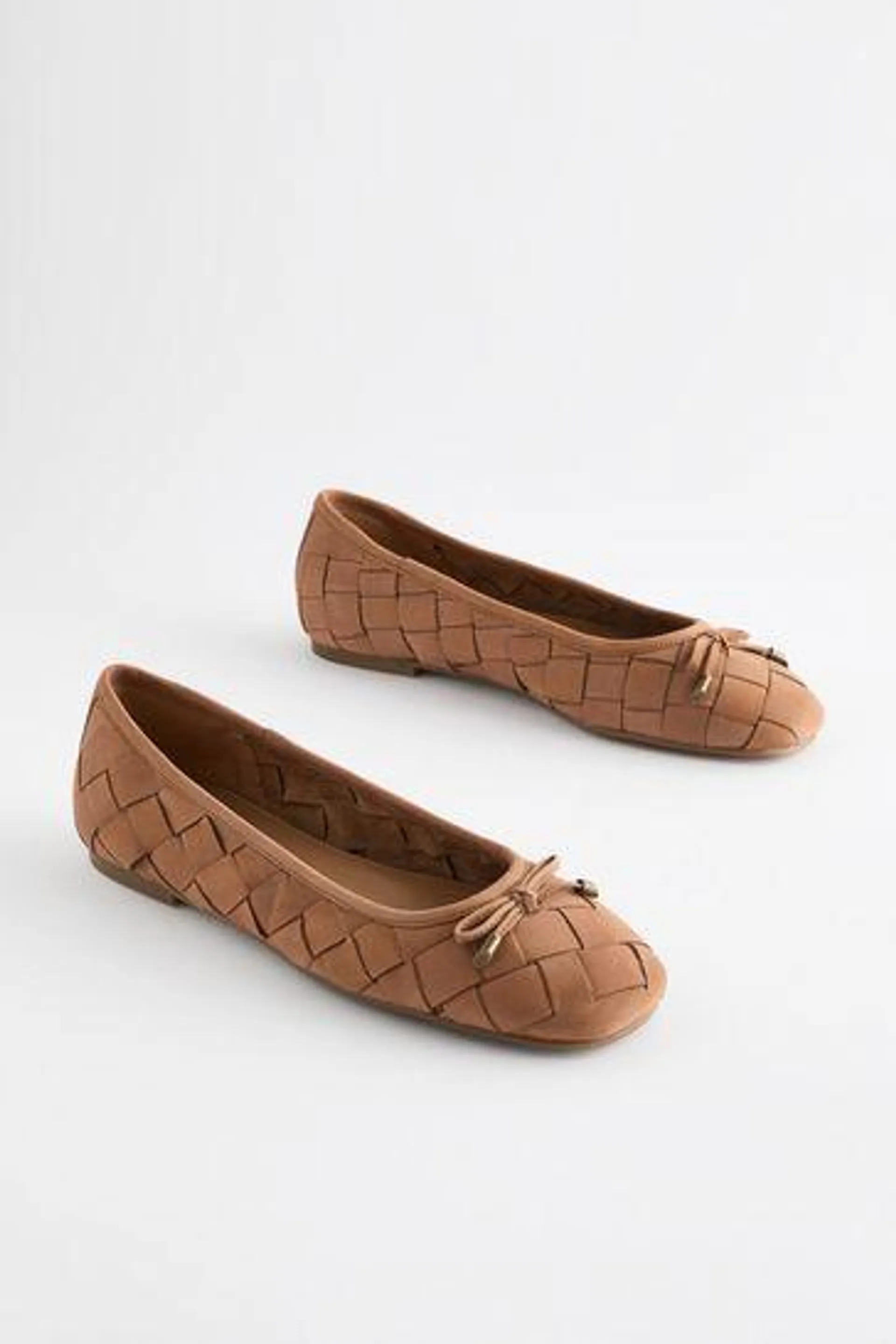 Forever Comfort® Ballerinas aus geflochtenem Leder