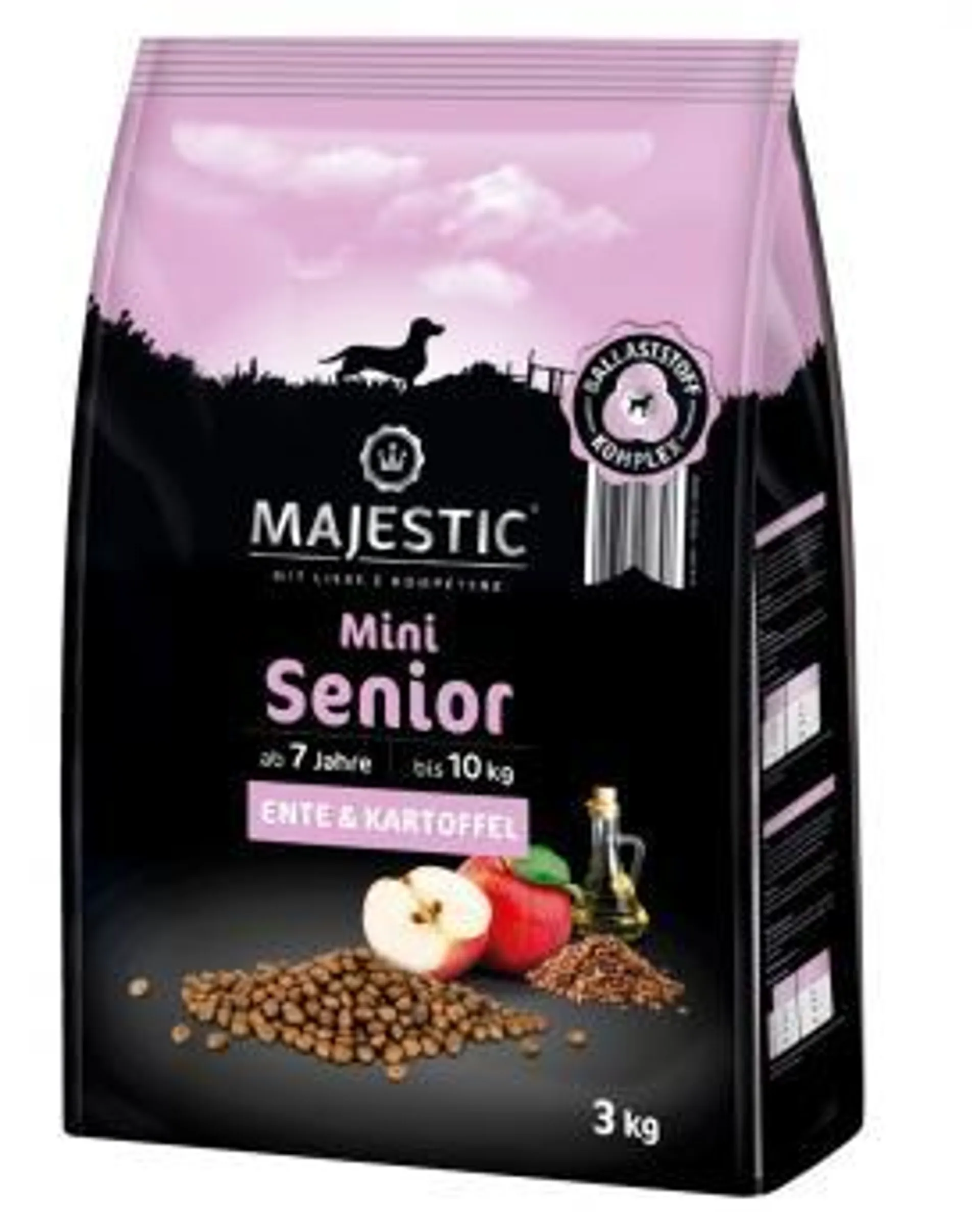 MAJESTIC Mini Senior 3kg mit Ente und Kartoffel