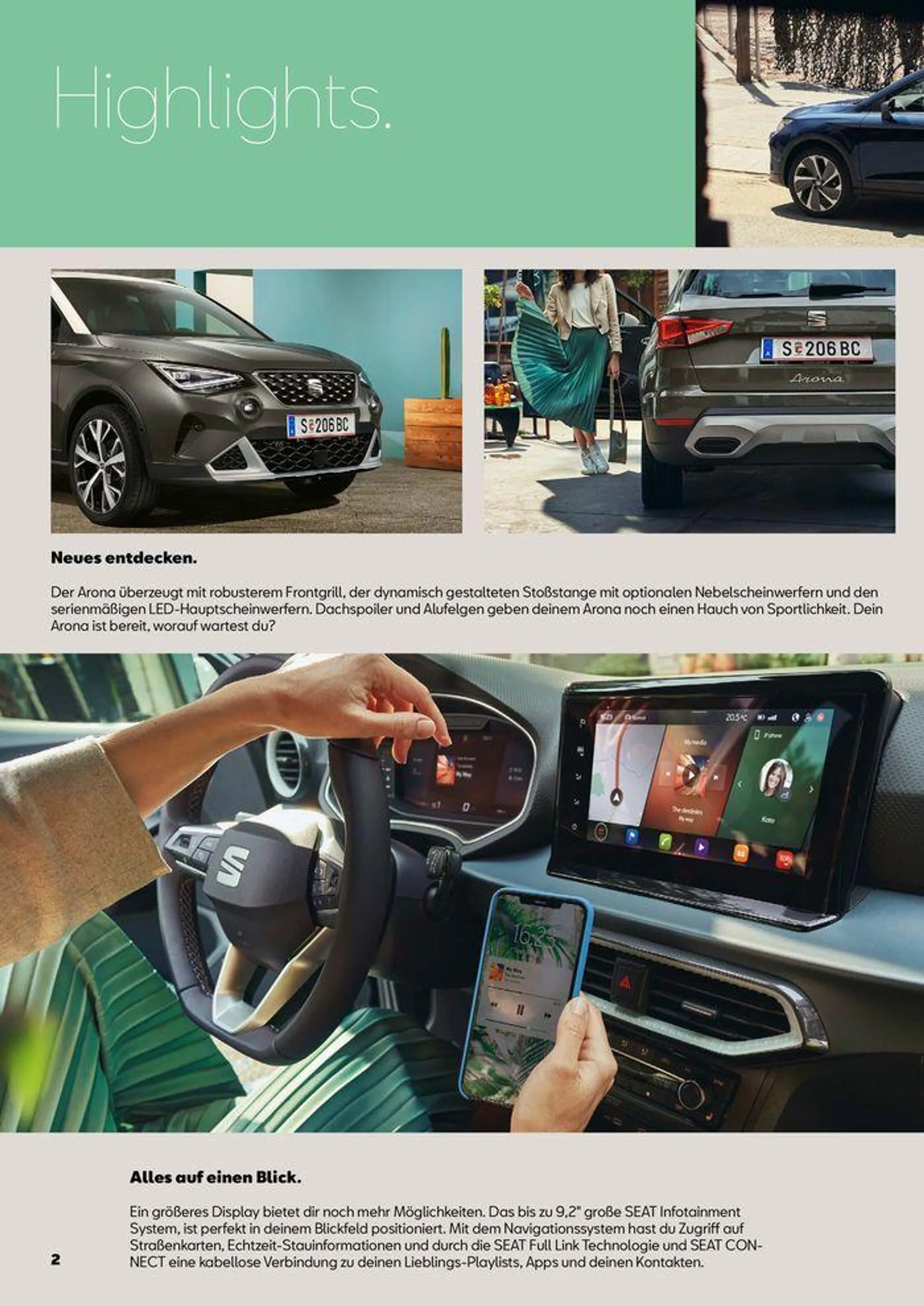 Der Seat Arona von 27. Februar bis 17. Februar 2025 - Flugblätt seite  2