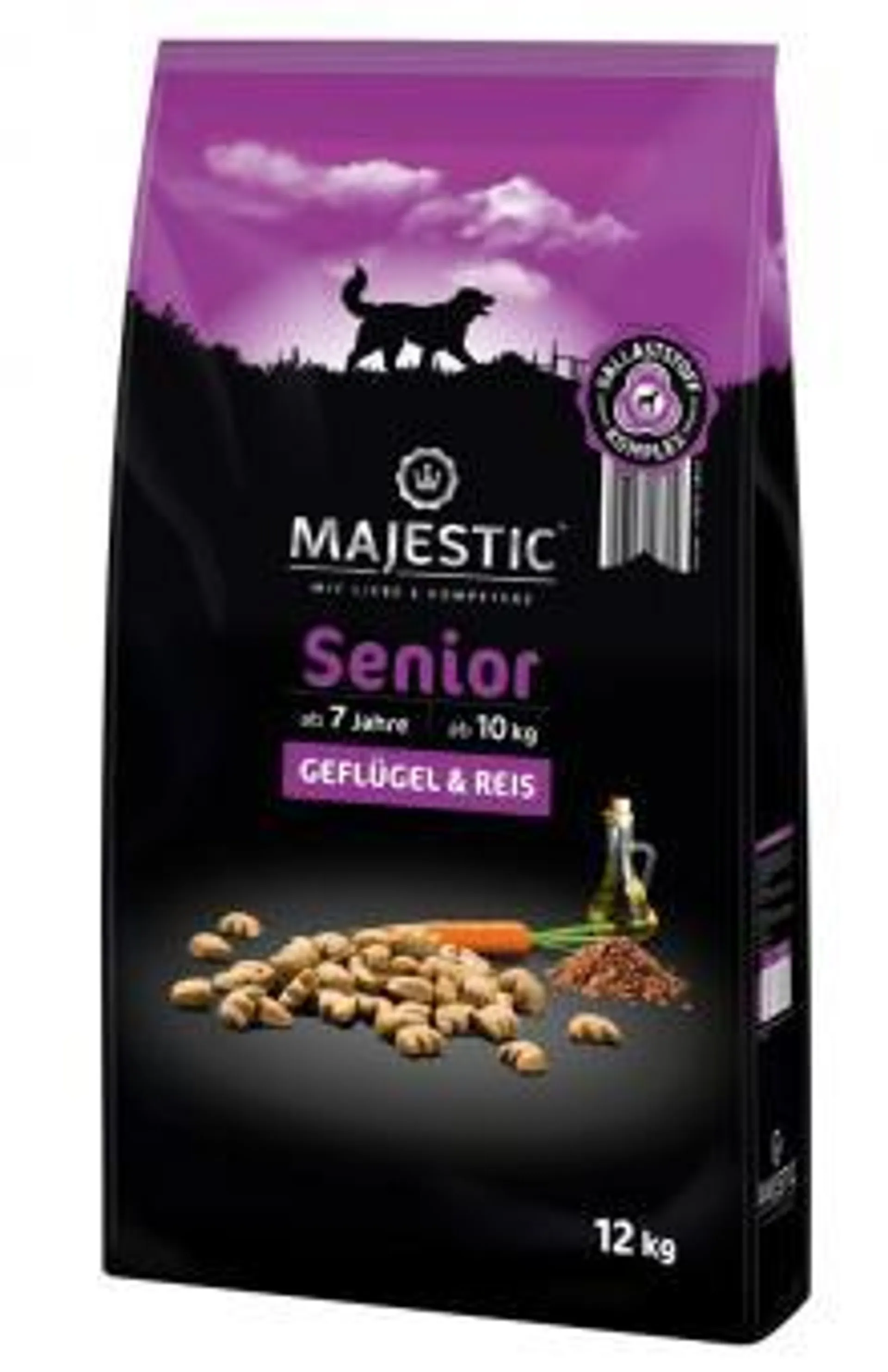 MAJESTIC Senior 12kg mit Geflügel und Reis