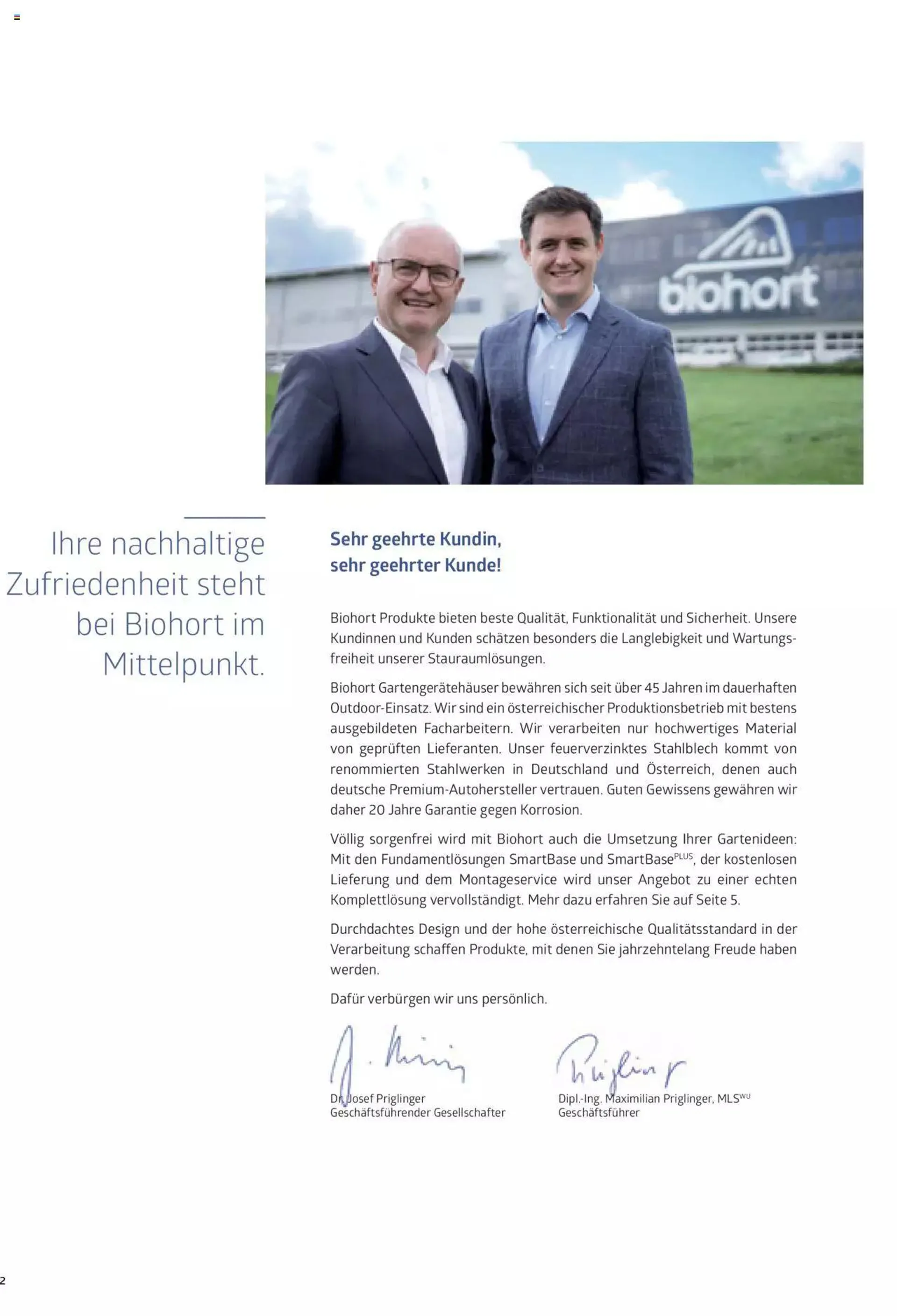 Dehner - Biohort Katalog Metall für Garten & Terrasse von 12. Jänner bis 31. Dezember 2023 - Flugblätt seite  2