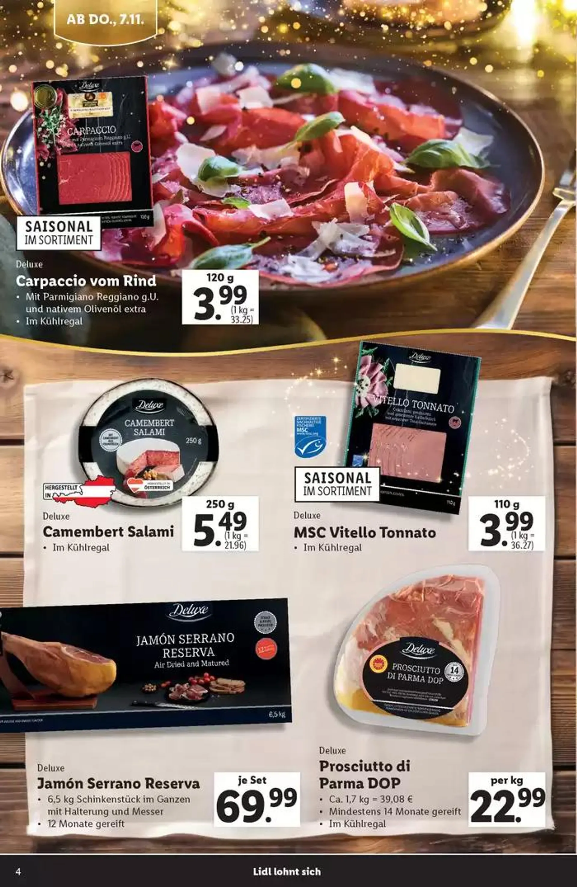 Sonderflyer Deluxe Magazin von 7. November bis 24. Dezember 2024 - Flugblätt seite  4