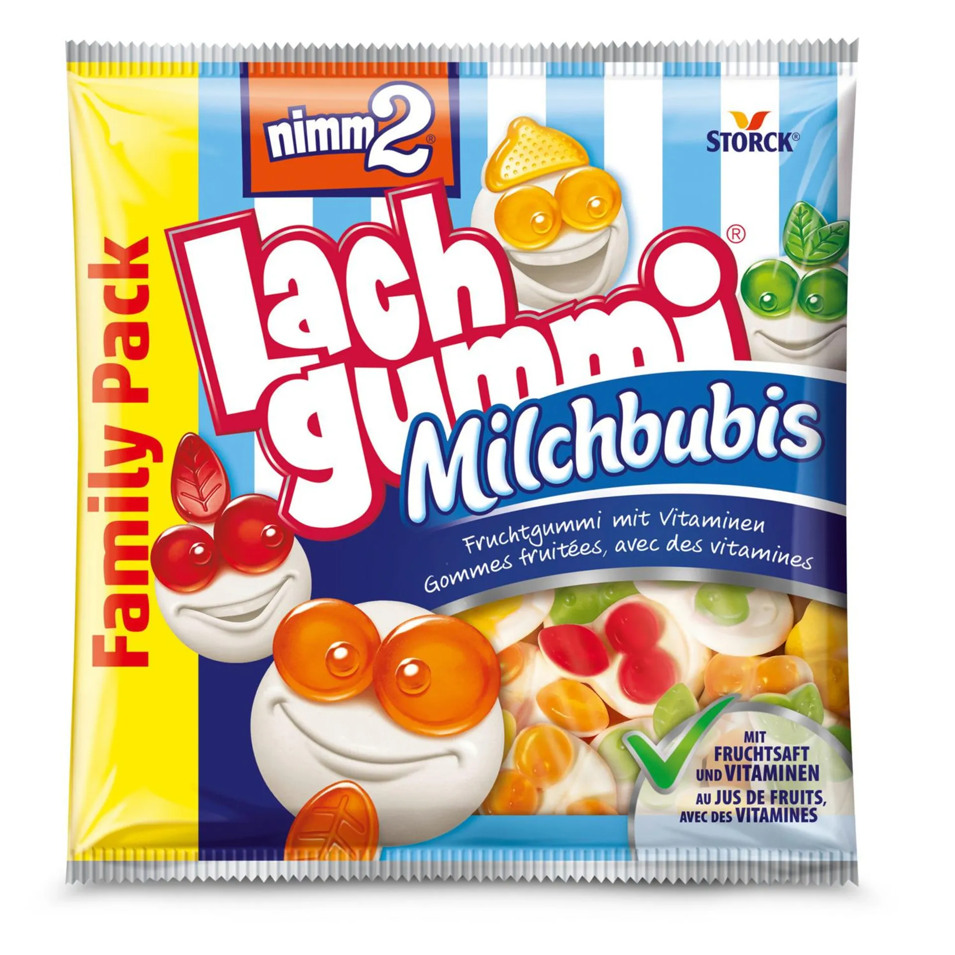 NIMM 2 Lachgummi, Milchbubis