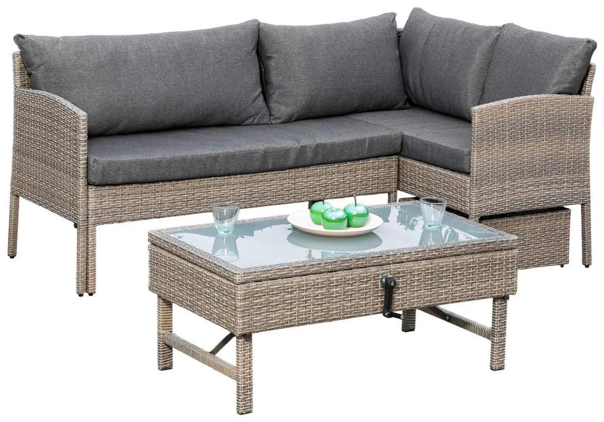 Gardenson LOUNGEGARNITUR 190/113 cm Stahl online kaufen ➤ XXXLutz.at