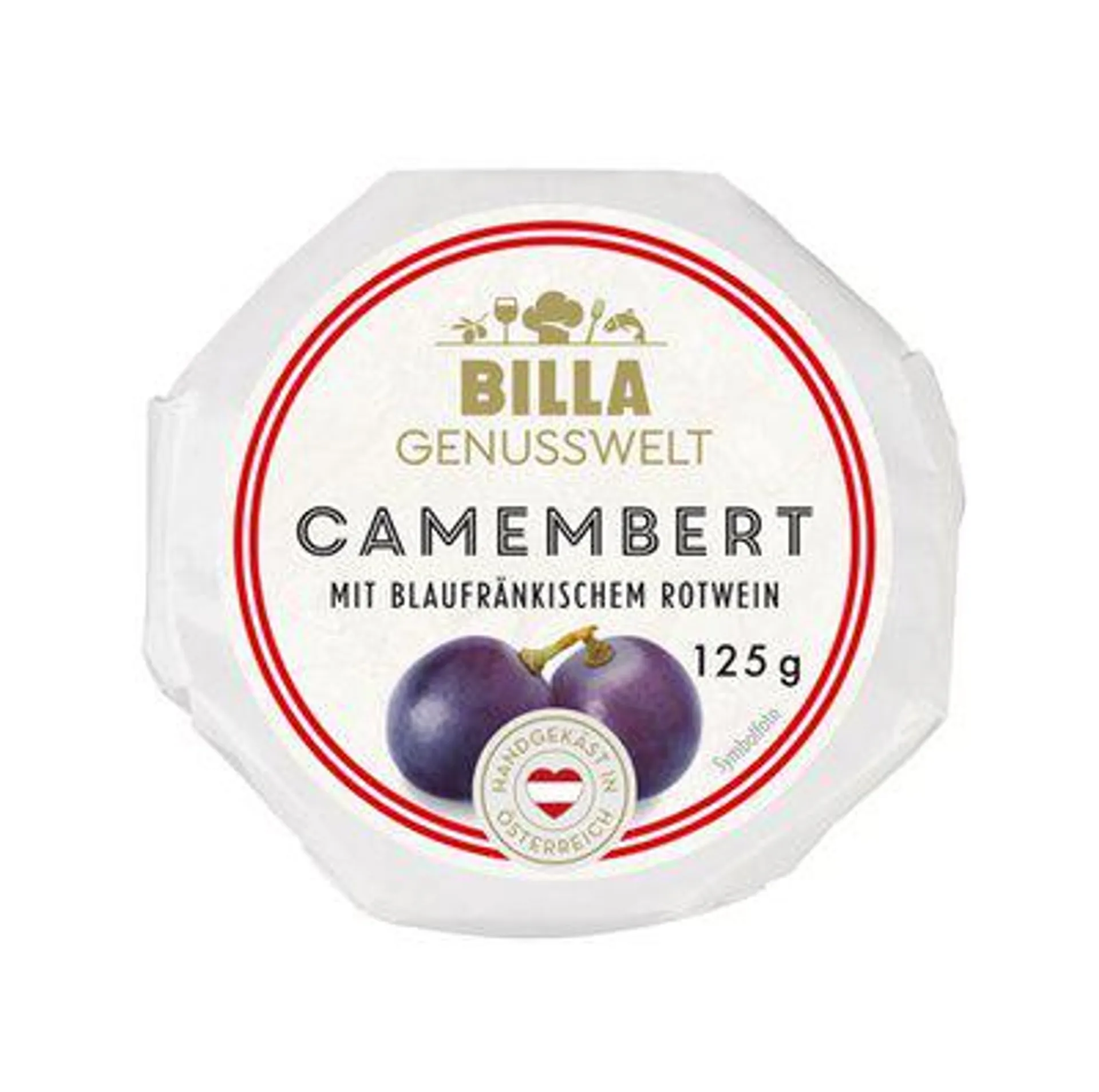 BILLA Genusswelt Camembert mit Rotwein veredelt