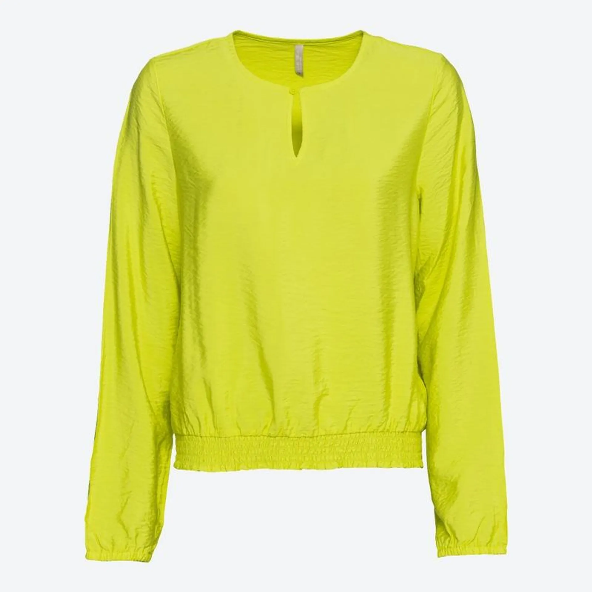 Damen-Bluse mit gesmoktem Bund