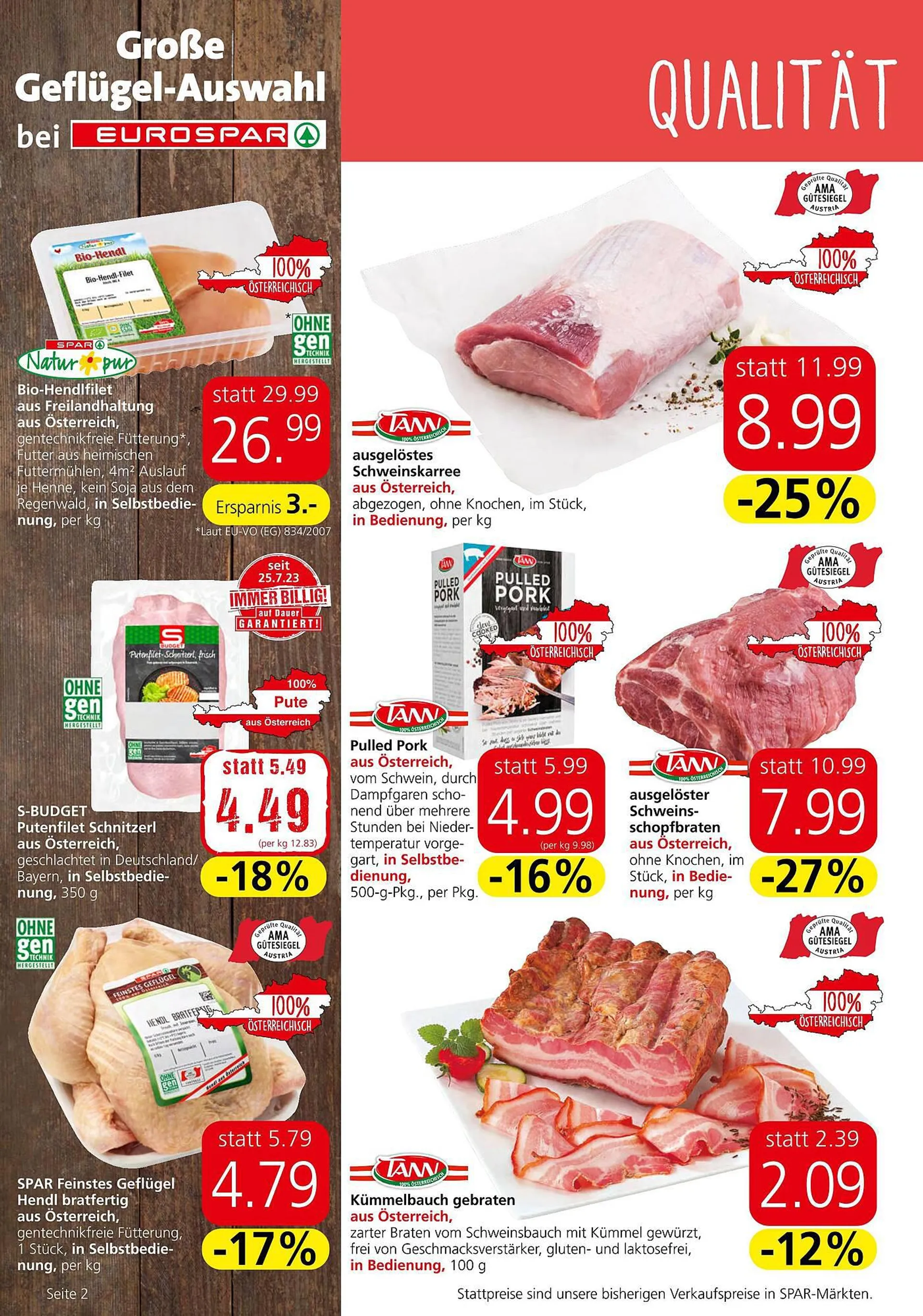 Eurospar Flugblatt von 14. September bis 27. September 2023 - Flugblätt seite  2