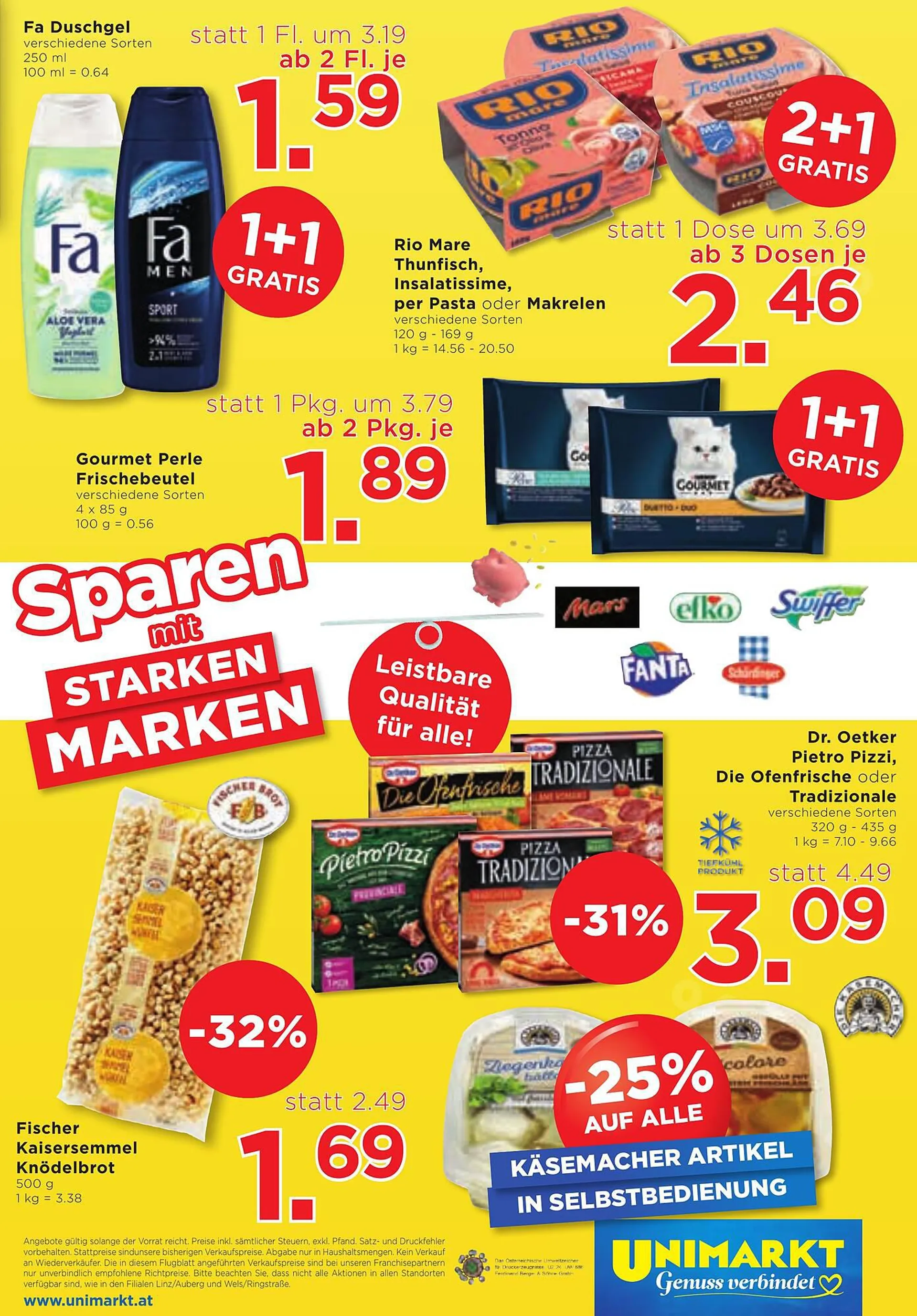 Unimarkt Flugblatt von 20. September bis 26. September 2023 - Flugblätt seite  16