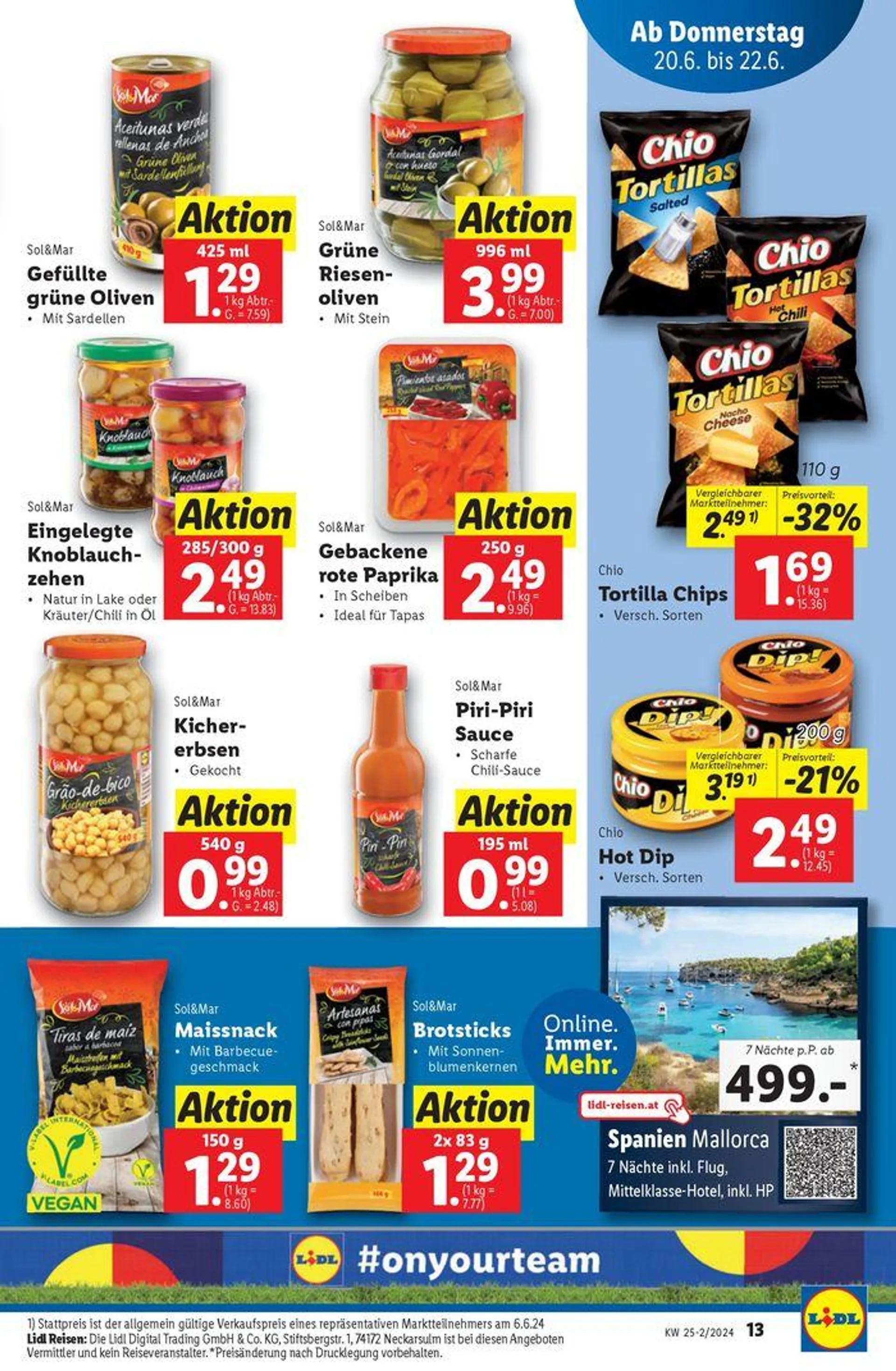 Flugblatt Lidl von 20. Juni bis 26. Juni 2024 - Flugblätt seite  13