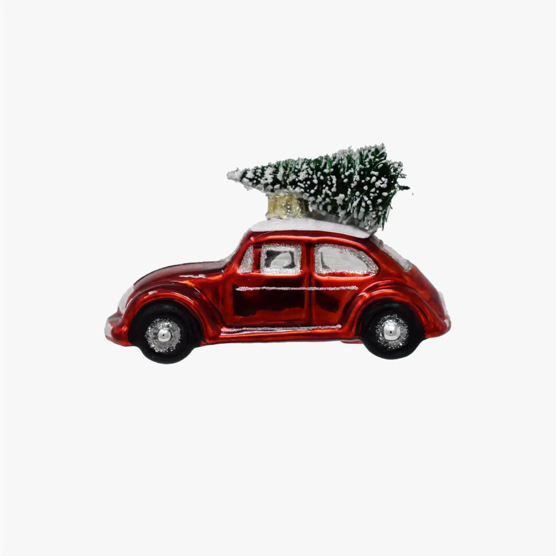 GLASFIGUR AUTO mit Baum