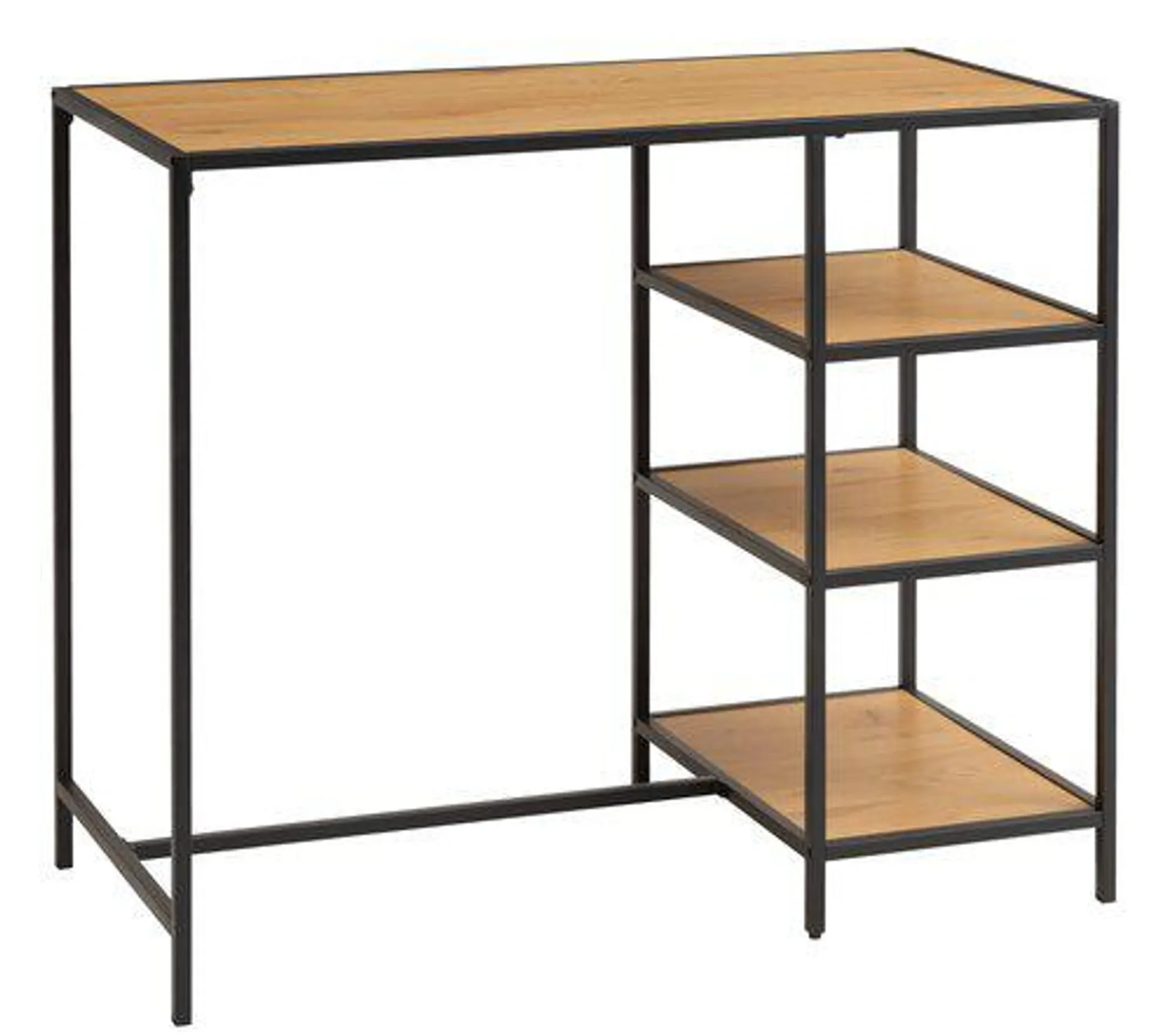 Bartisch TRAPPEDAL 60x120 eiche/schwarz