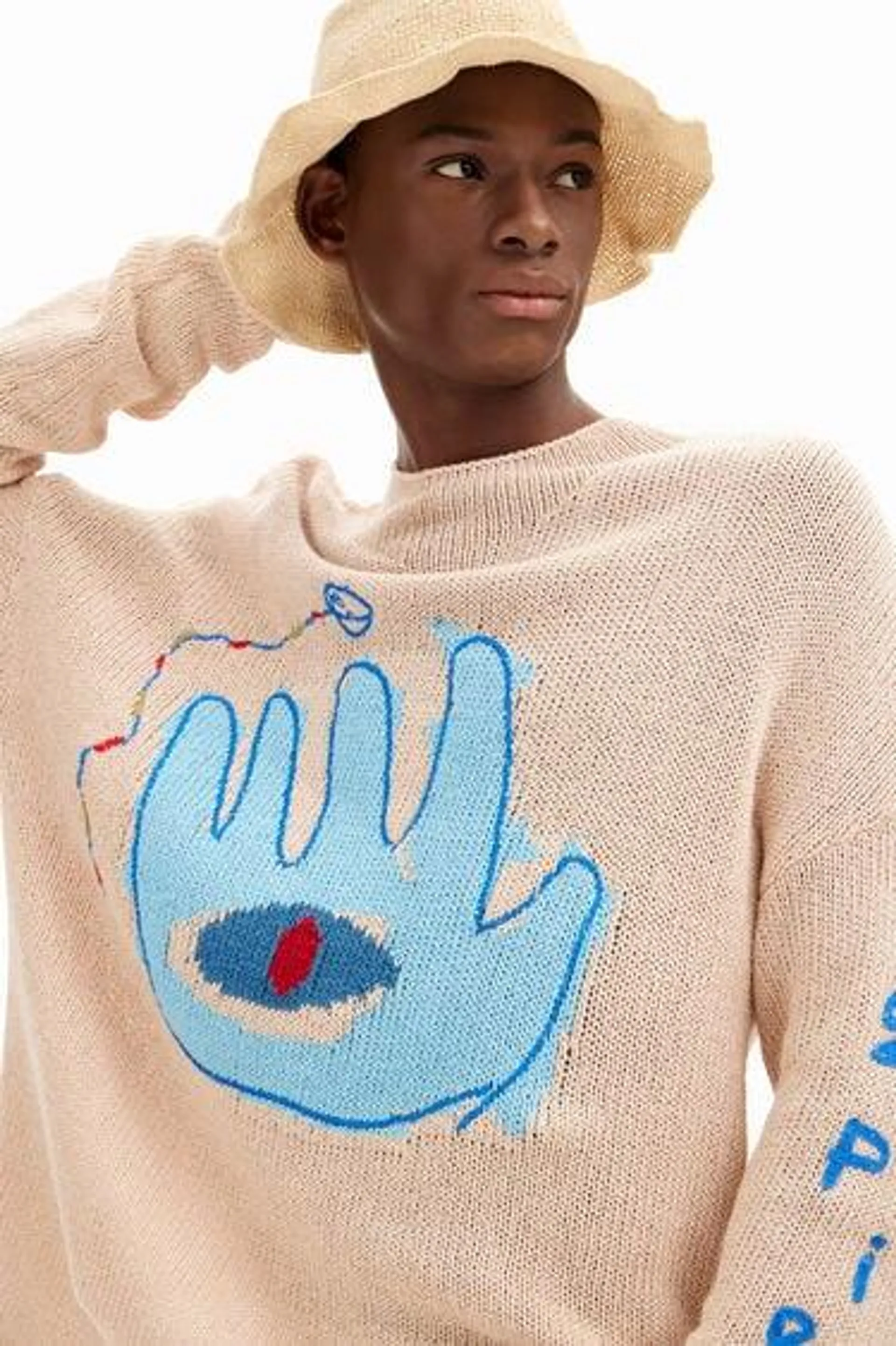 Hamsa hand sweater