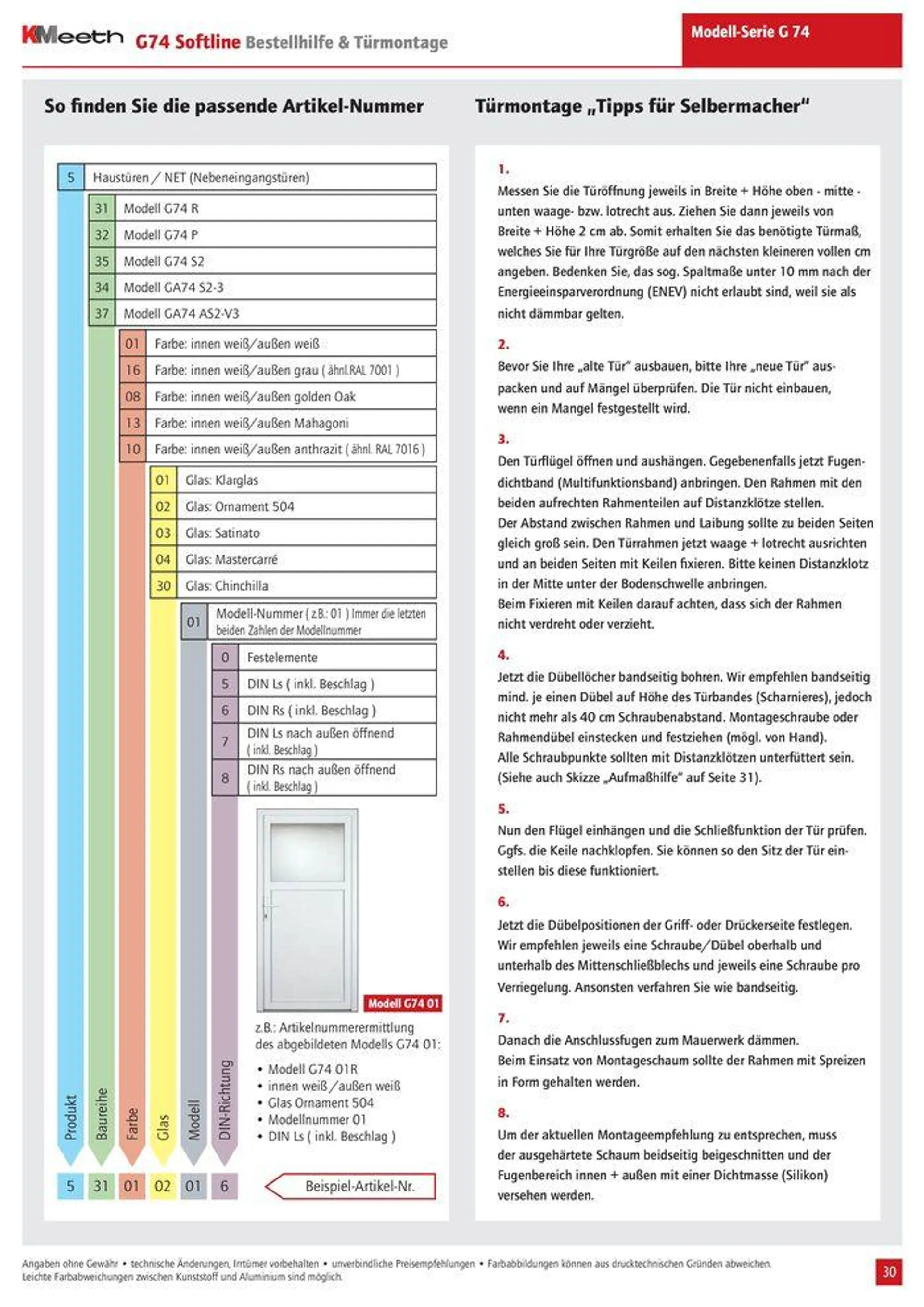 Türen-Preise von 28. Februar bis 1. Juli 2025 - Flugblätt seite  30