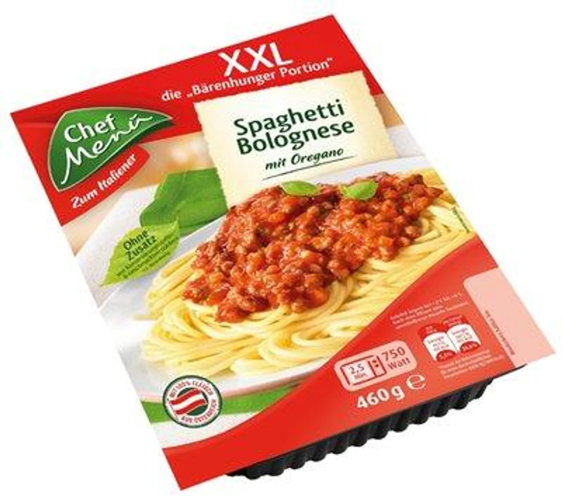 Chef Menü XXL Spaghetti Bolognese