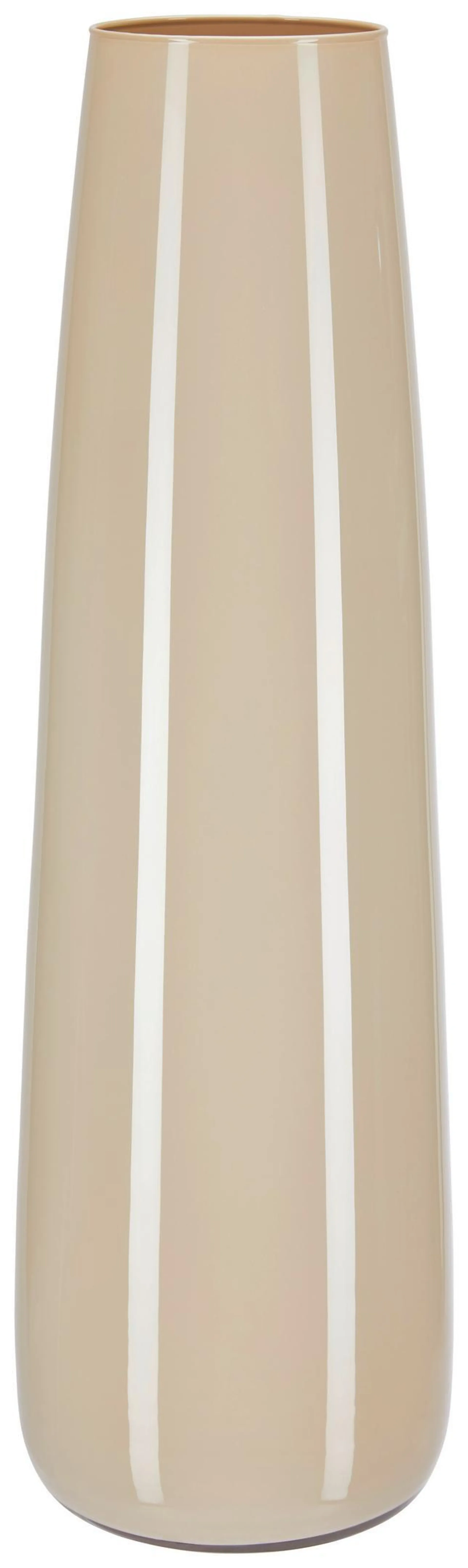 Ondega Vase Flora Zylindrisch Aus Glas Beige H: 60 cm