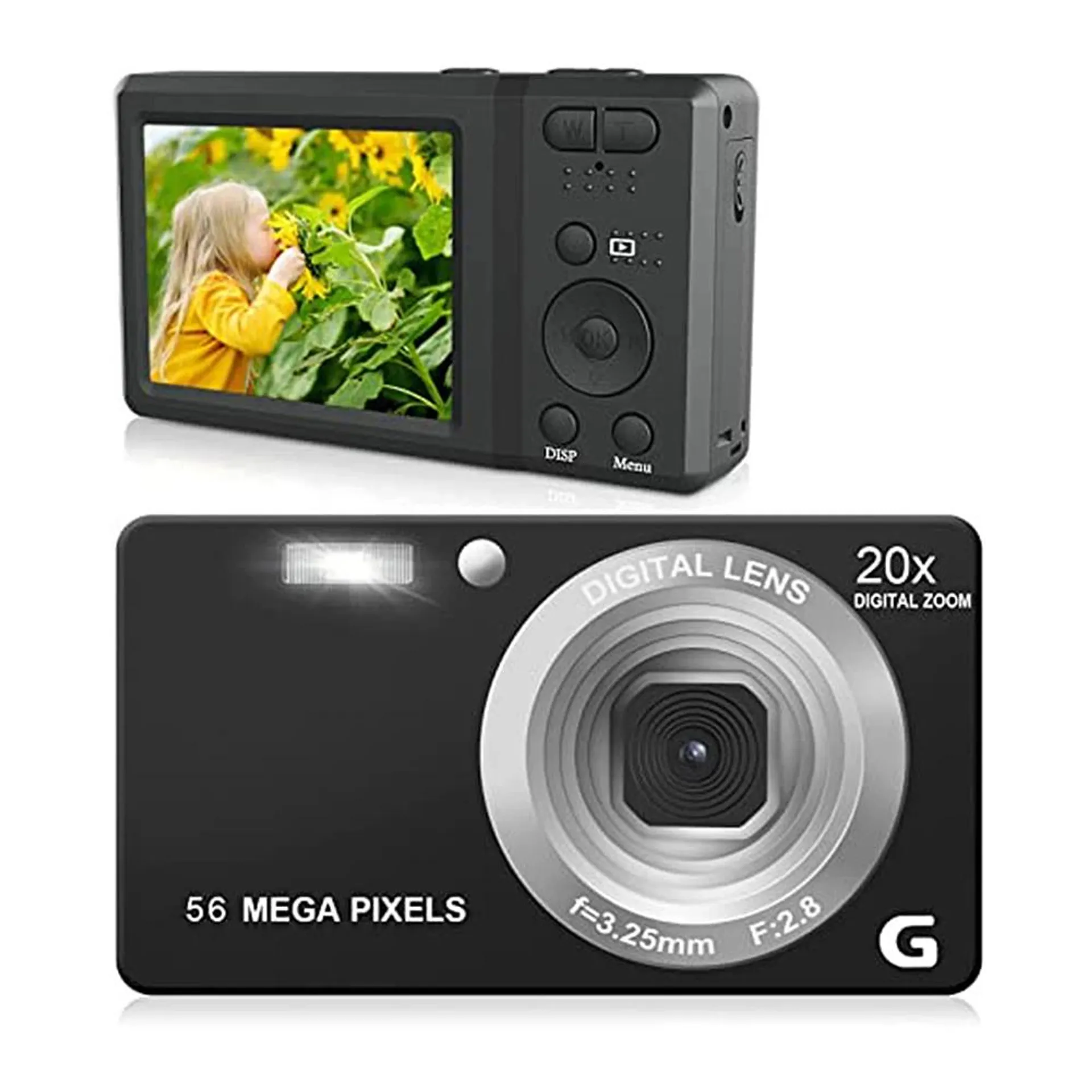 2.7 Inch LCD Vlogging Camera 4K 56MP 56 Million Pixel Anti-Shake 20x Zoom Ordinary digital Camera For Photography and Video