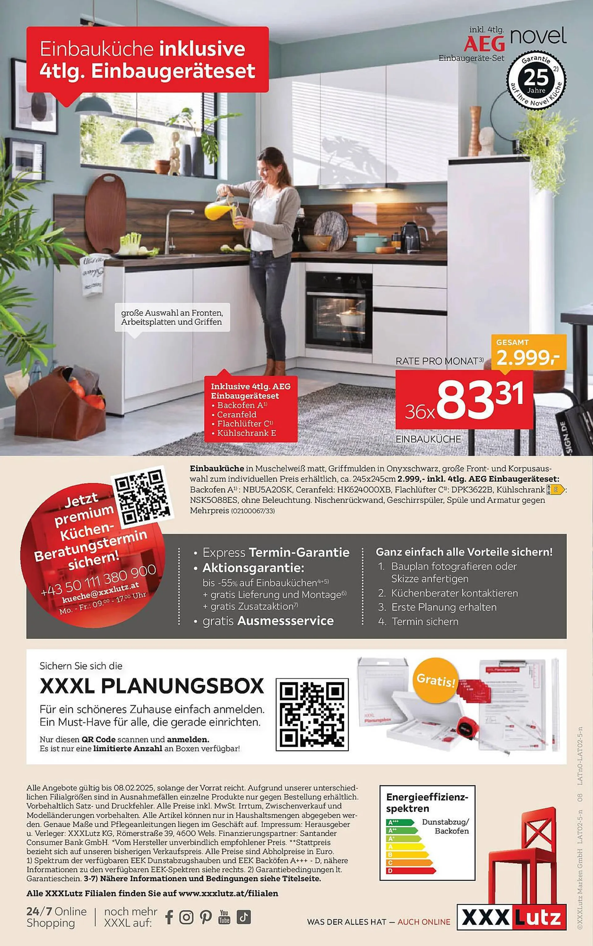XXXLutz Flugblatt von 27. Jänner bis 8. Februar 2025 - Flugblätt seite  8