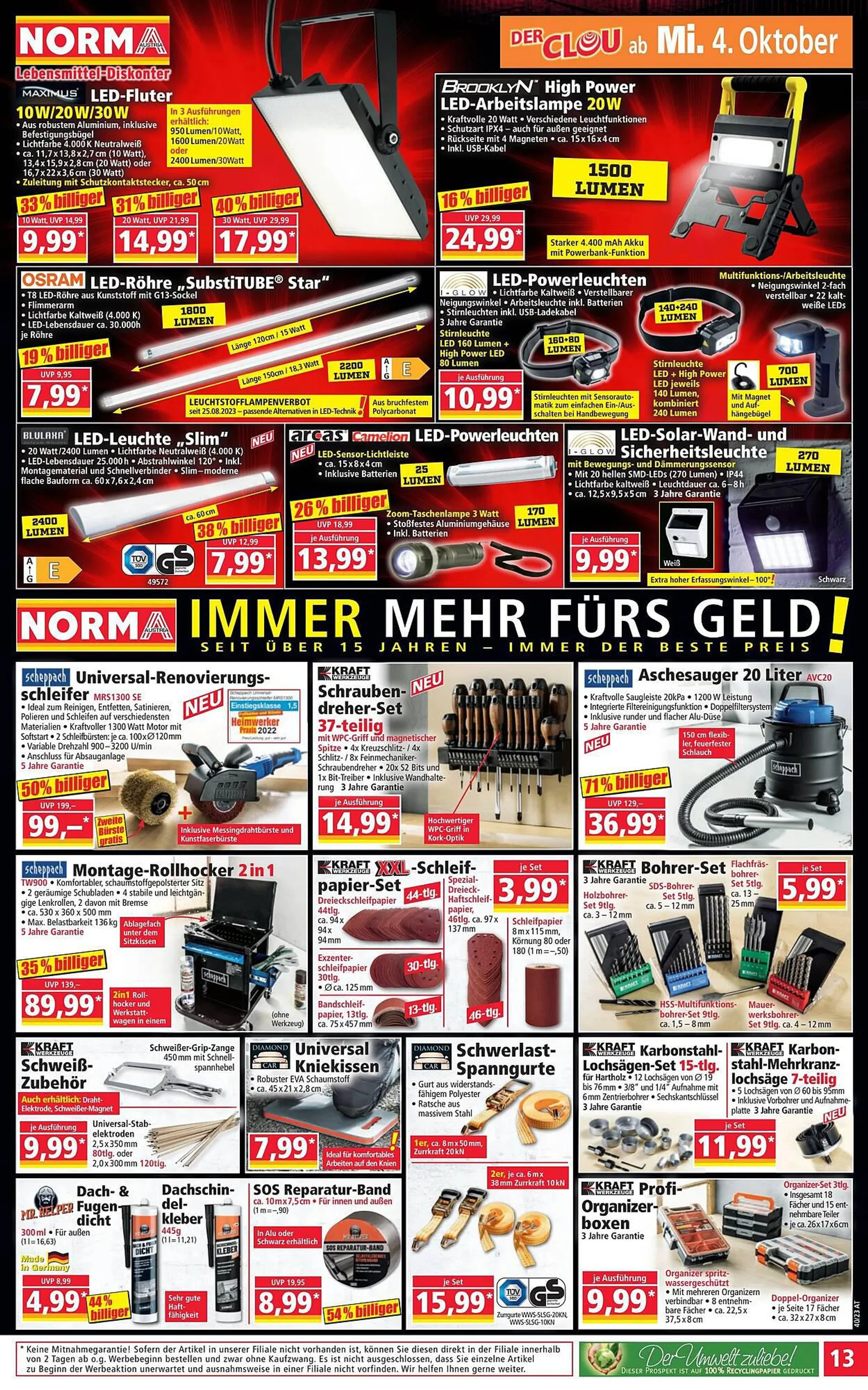 Norma Flugblatt von 2. Oktober bis 7. Oktober 2023 - Flugblätt seite  13