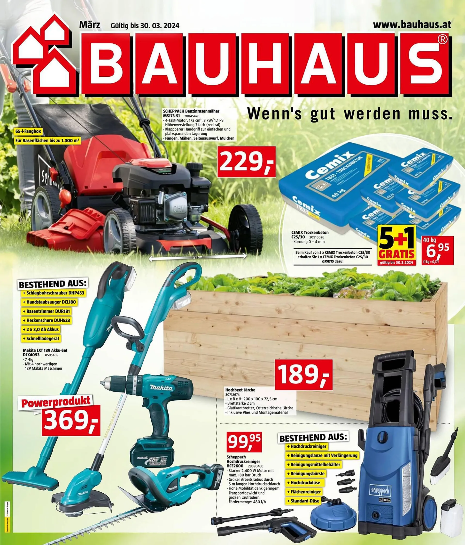 Bauhaus Flugblatt von 29. Februar bis 30. März 2024 - Flugblätt seite  