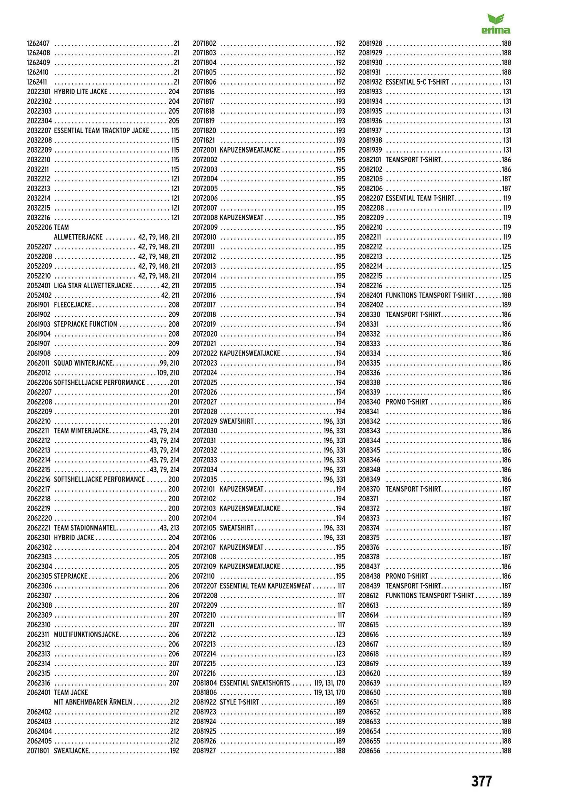 ERIMA Flugblatt von 2. Jänner bis 31. Dezember 2024 - Flugblätt seite  377