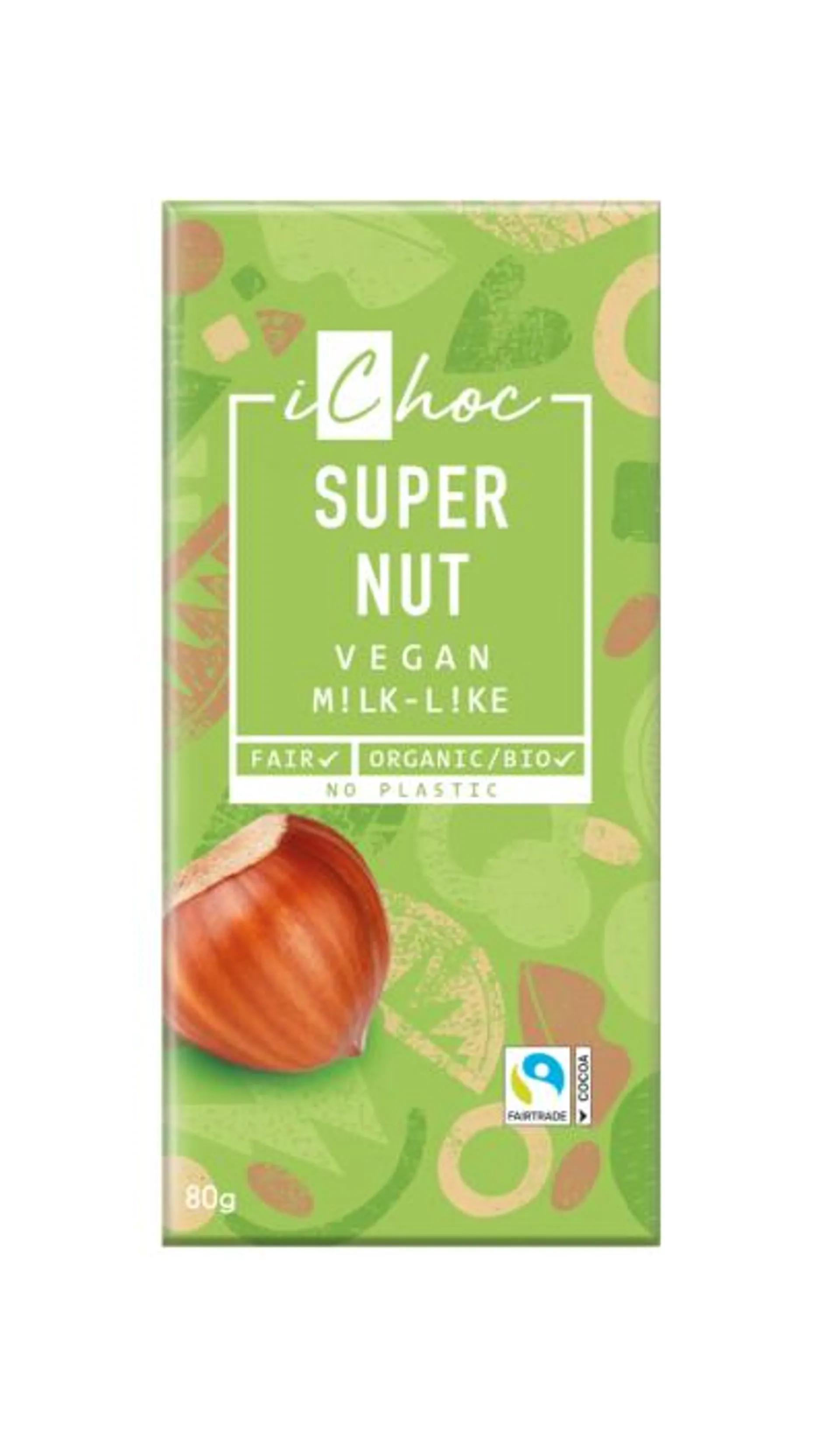 IChoc Premium Schokolade Super Nut 80g