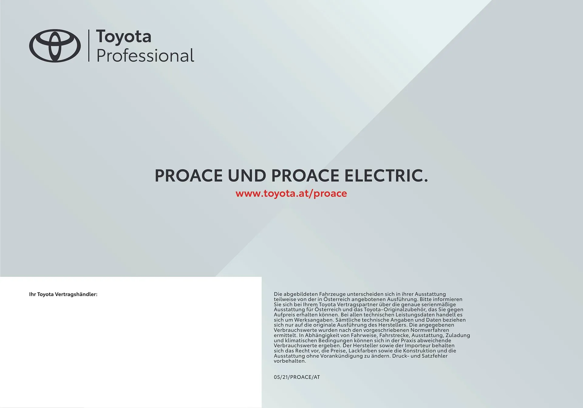 Toyota Proace & Proace Electric Flugblatt von 11. Juli bis 9. Jänner 2025 - Flugblätt seite  40