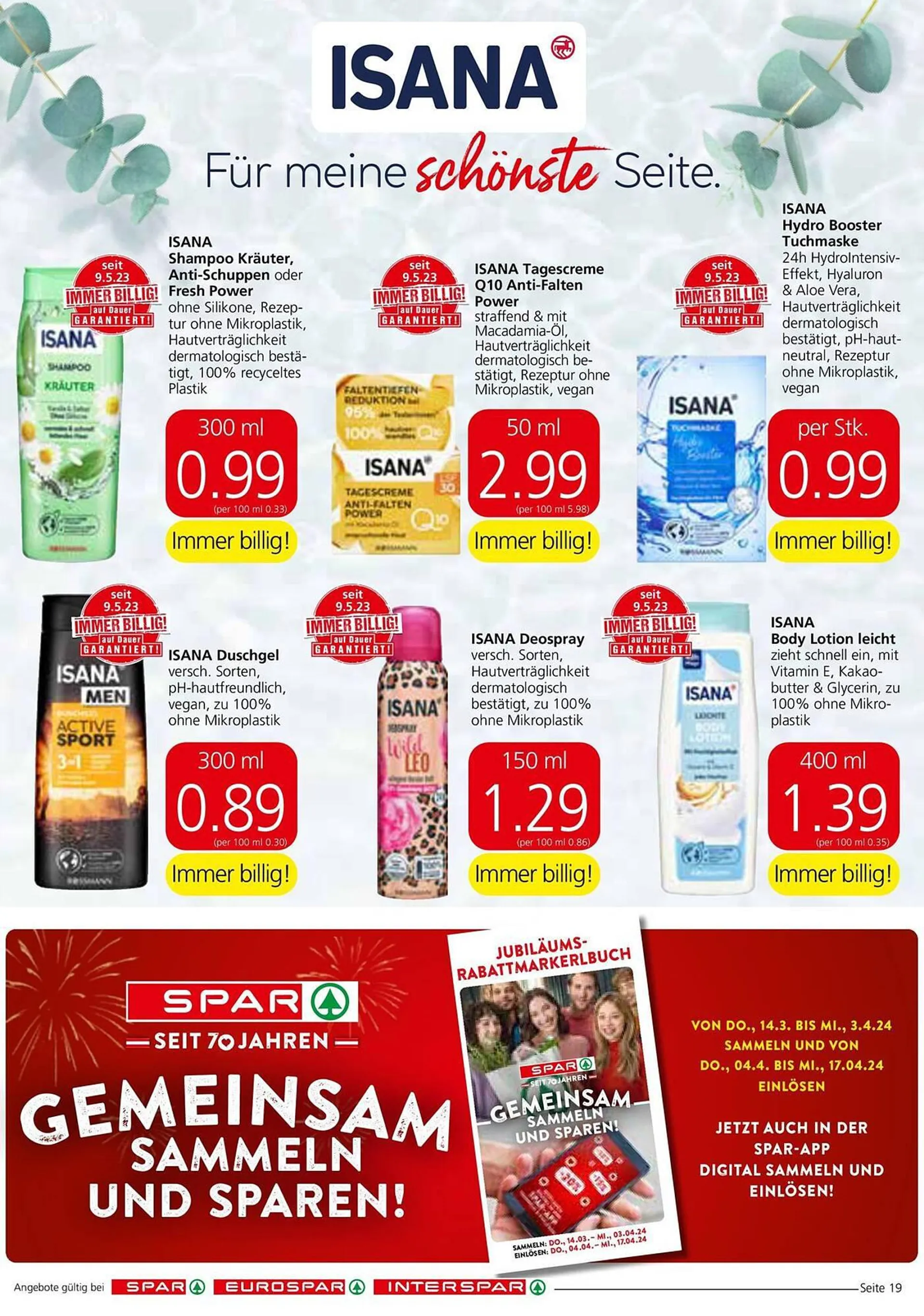Spar Flugblatt von 26. März bis 3. April 2024 - Flugblätt seite  19