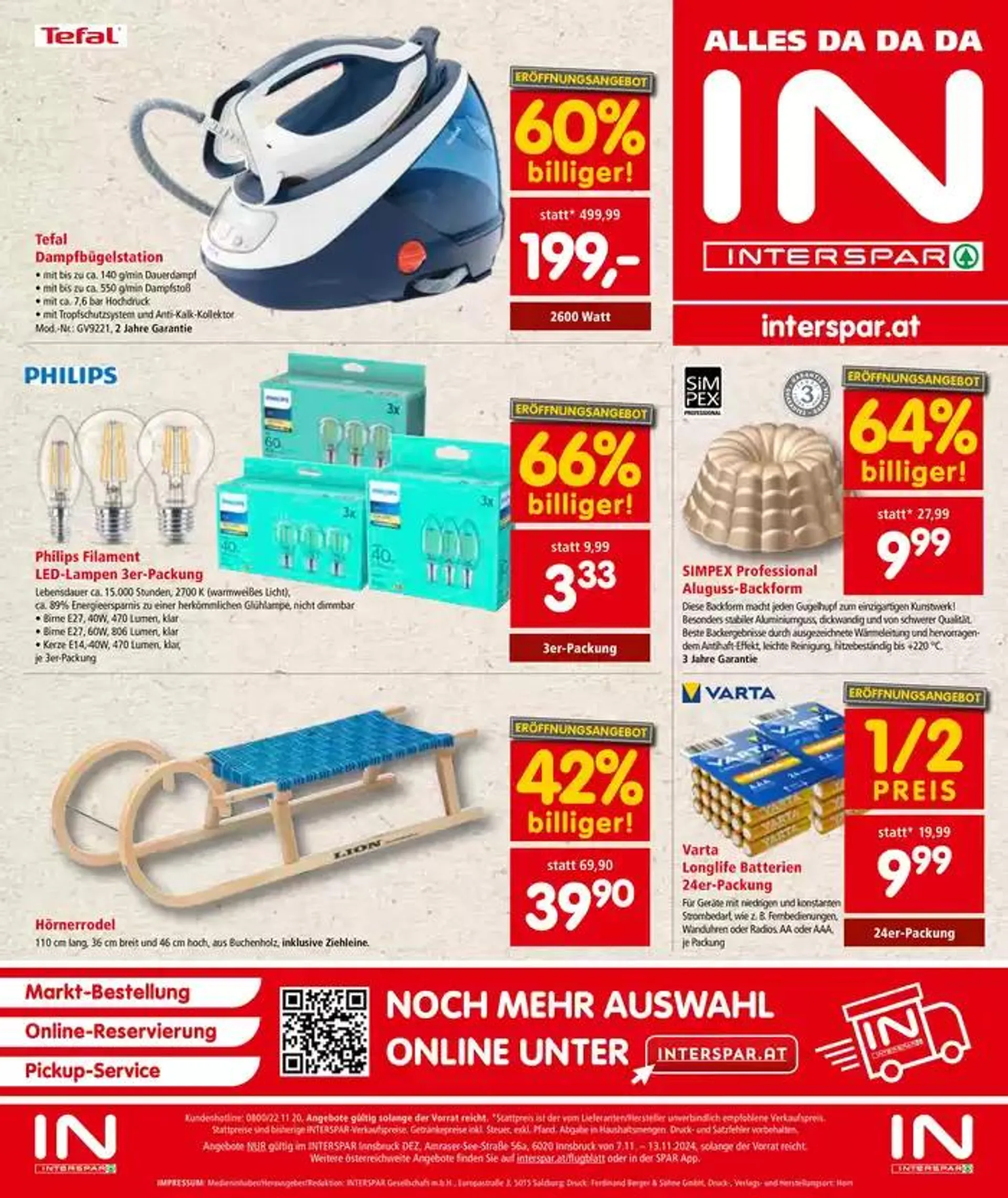 Interspar flugblatt von 5. November bis 19. November 2024 - Flugblätt seite  12