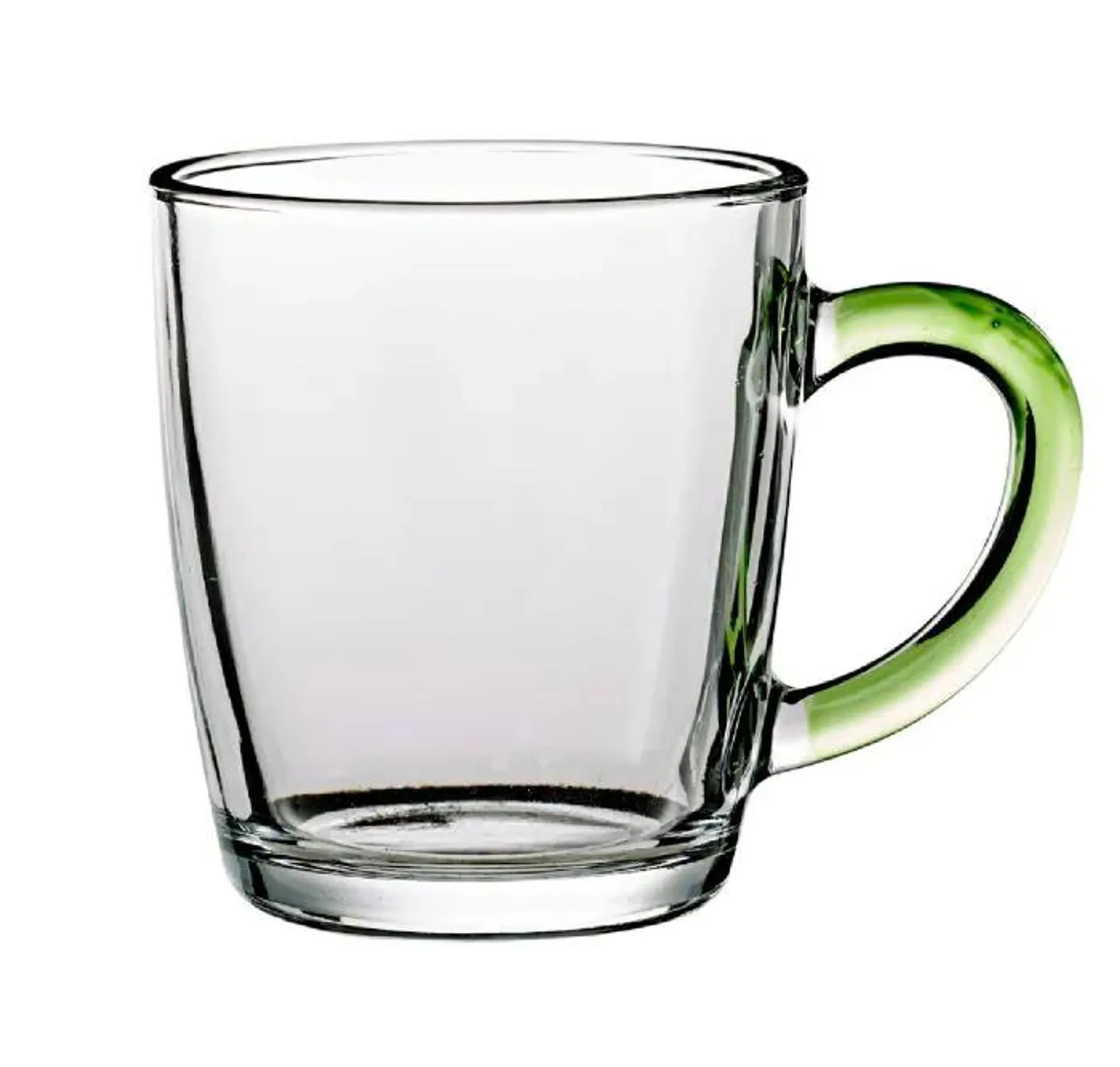 Teeglas mit Farbhenkel, grün, 340 ml