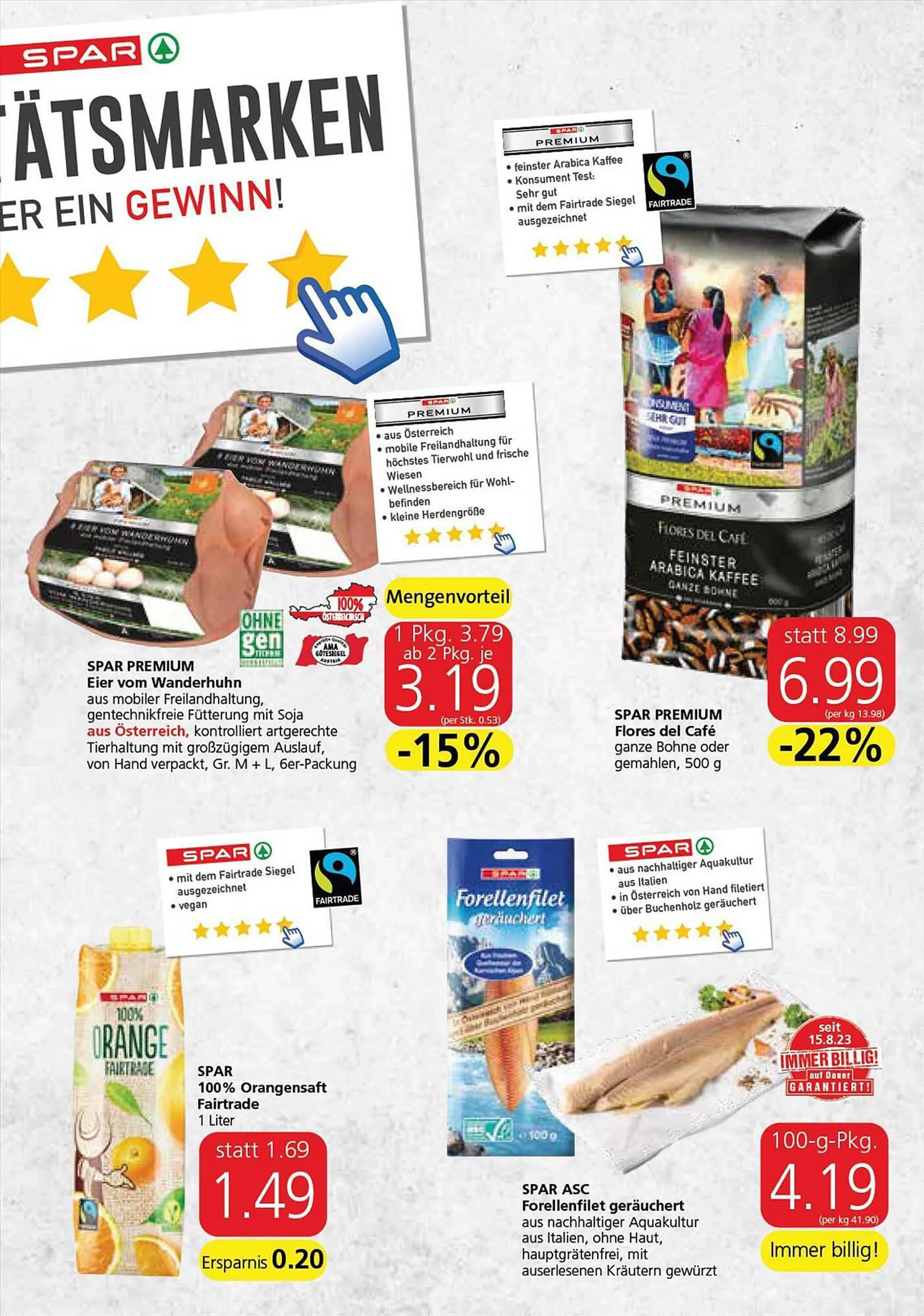 Spar Flugblatt von 23. August bis 30. August 2023 - Flugblätt seite  3