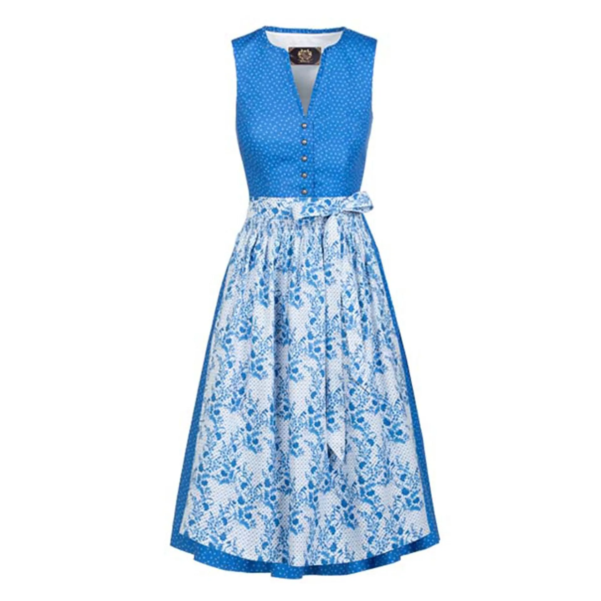 Damen Dirndl “Anna Bianca”, Blau-Weiß