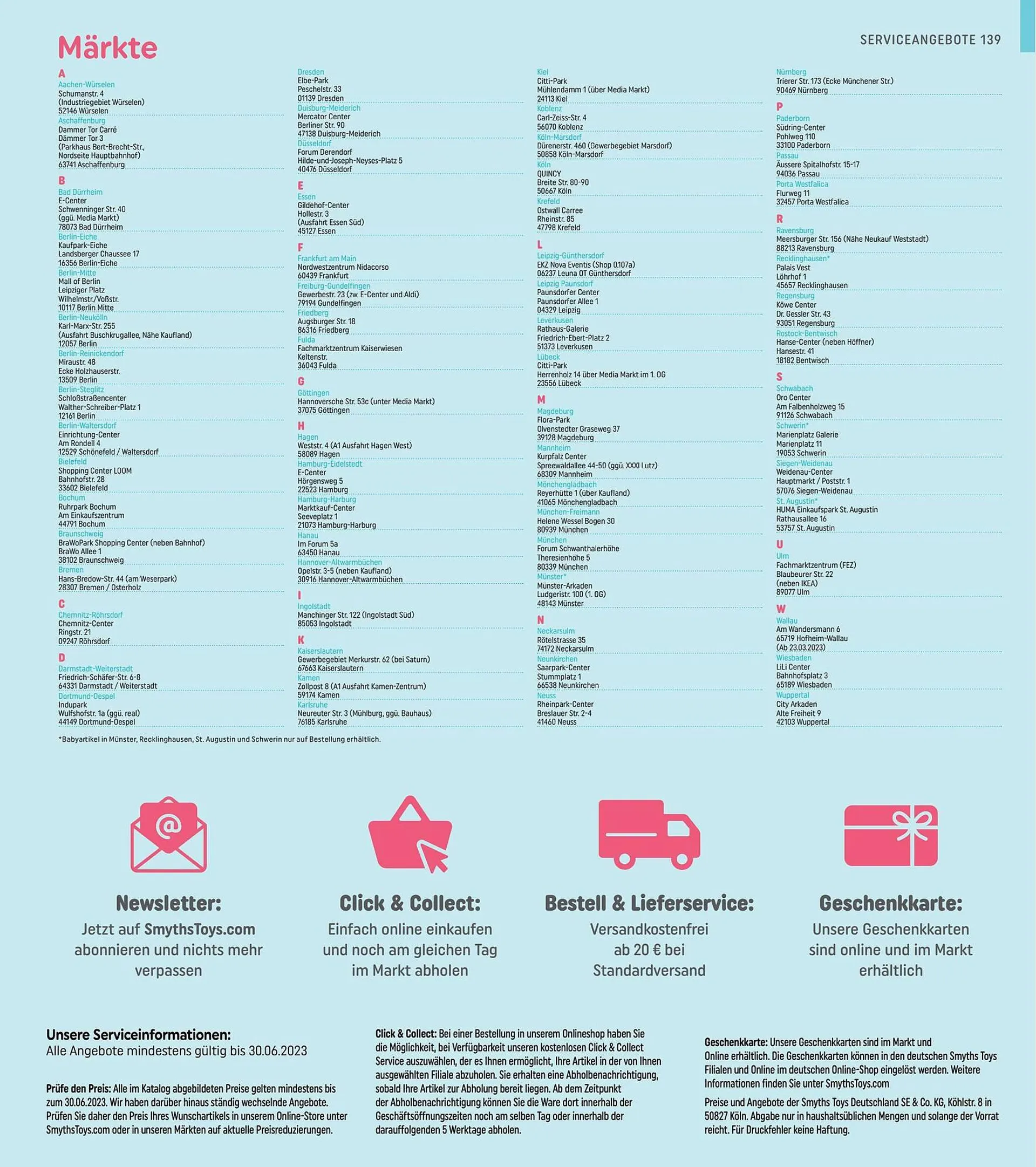 Smyths Toys Flugblatt von 6. Juli bis 30. November 2023 - Flugblätt seite  139