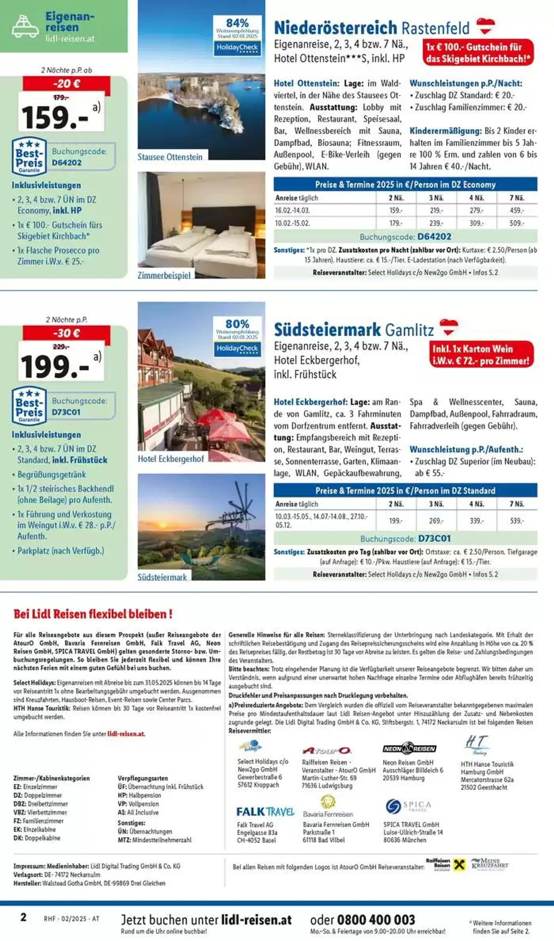 Aktuelle Reiseprospekte Hauptprospekt Februar von 29. Jänner bis 28. Februar 2025 - Flugblätt seite  2