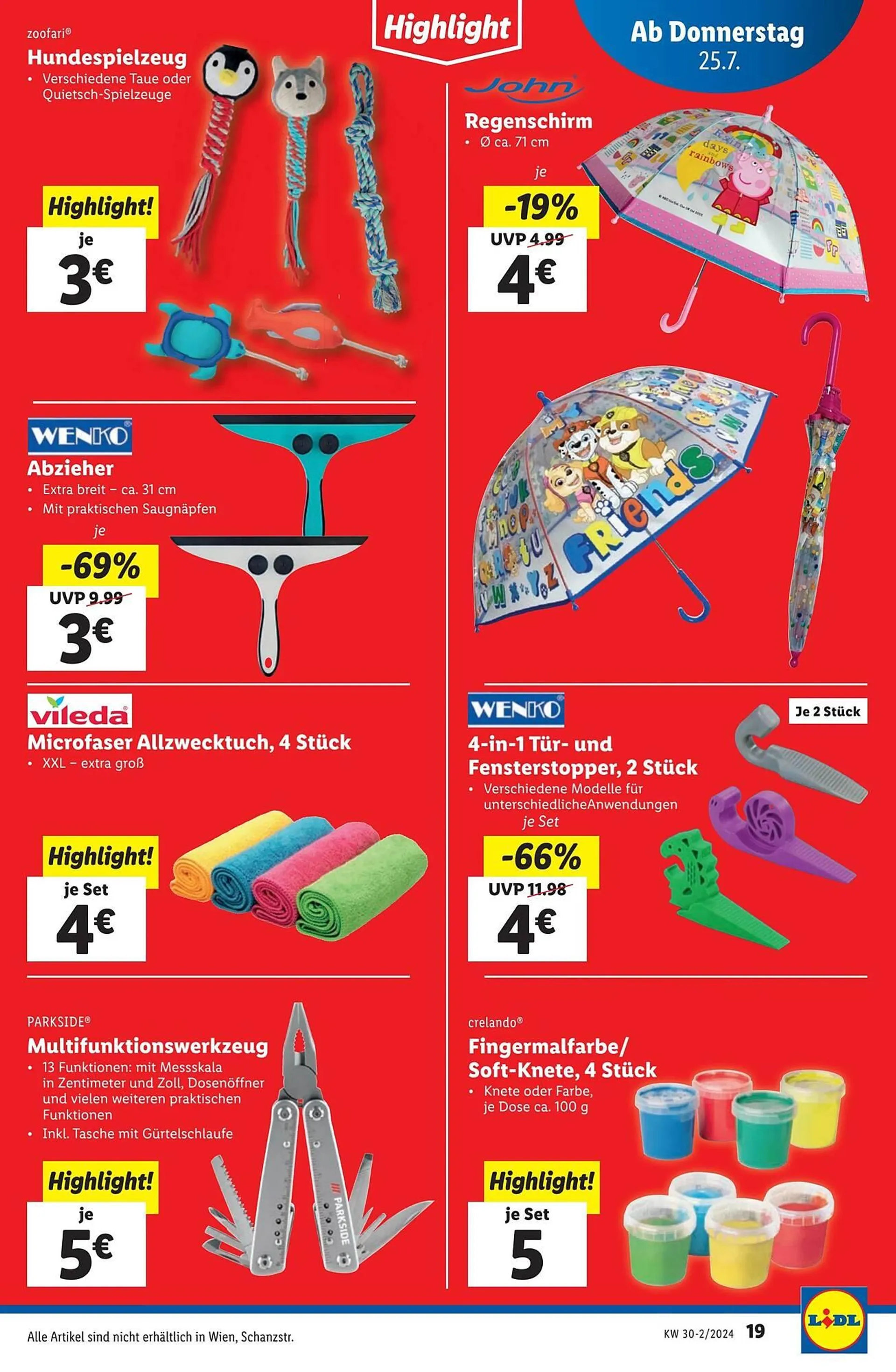 Lidl Flugblatt von 24. Juli bis 31. Juli 2024 - Flugblätt seite  19