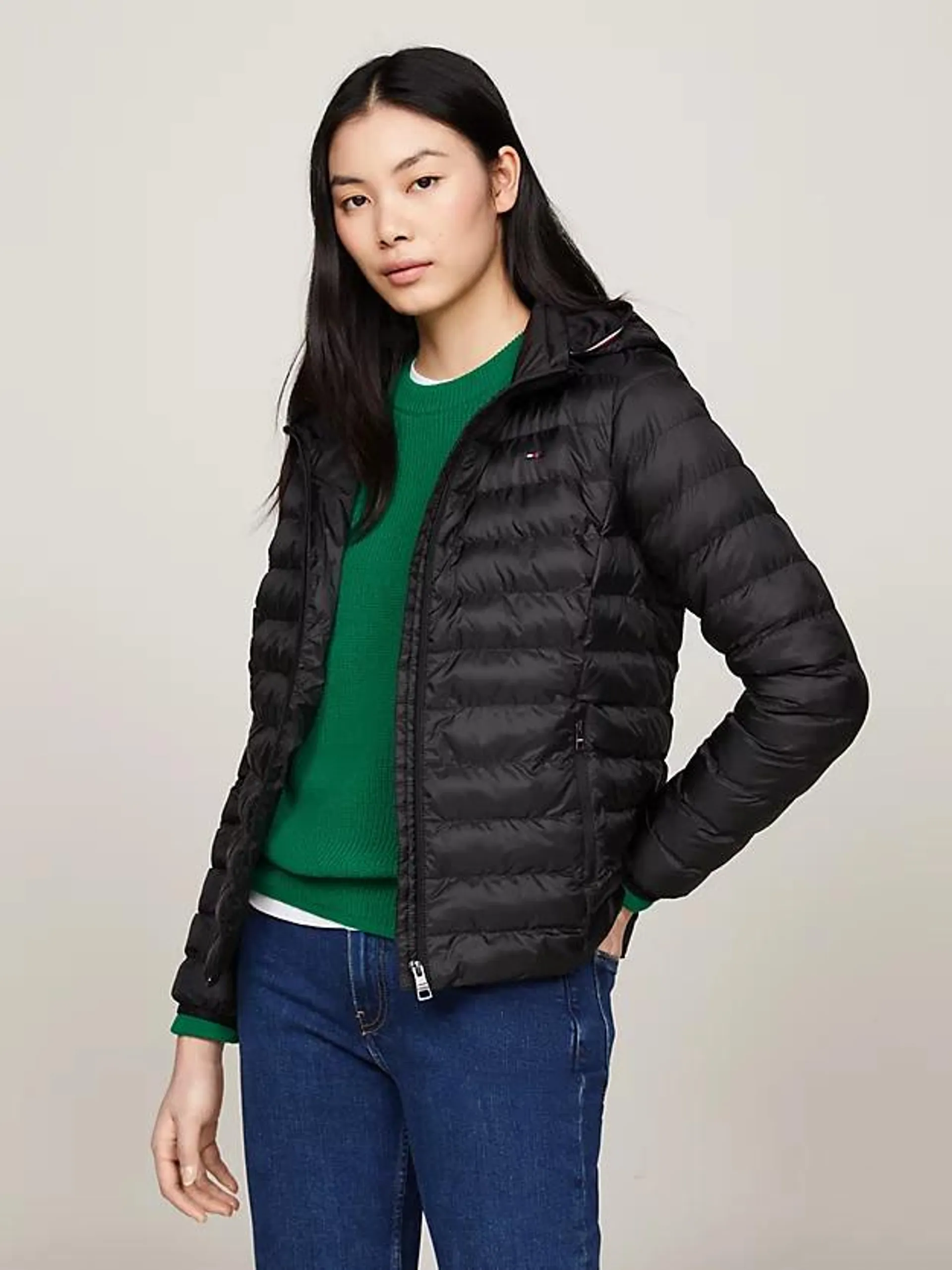 Down-Filled Hooded Zip-Thru Jacket