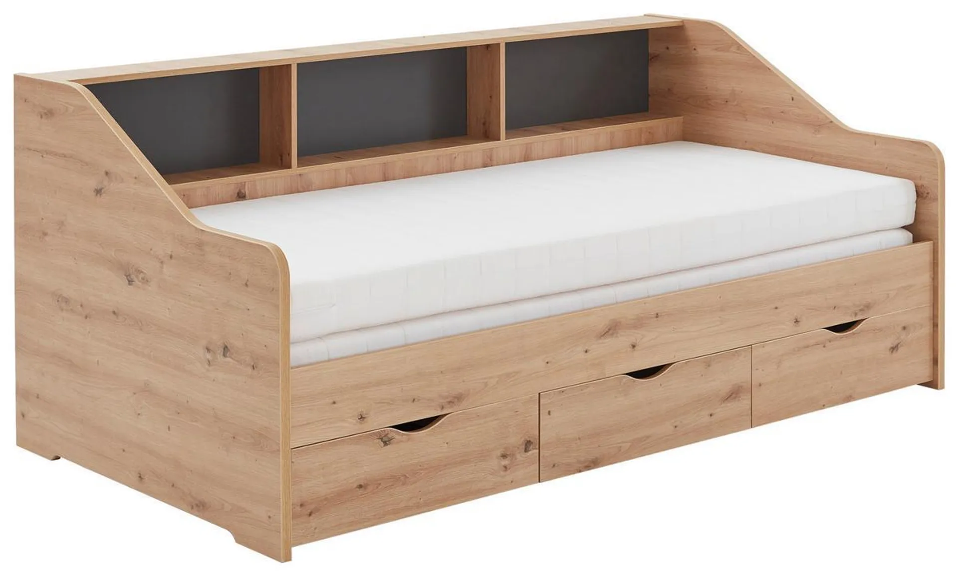 Ausziehbett Star in Eiche Artisan ca. 90x200cm