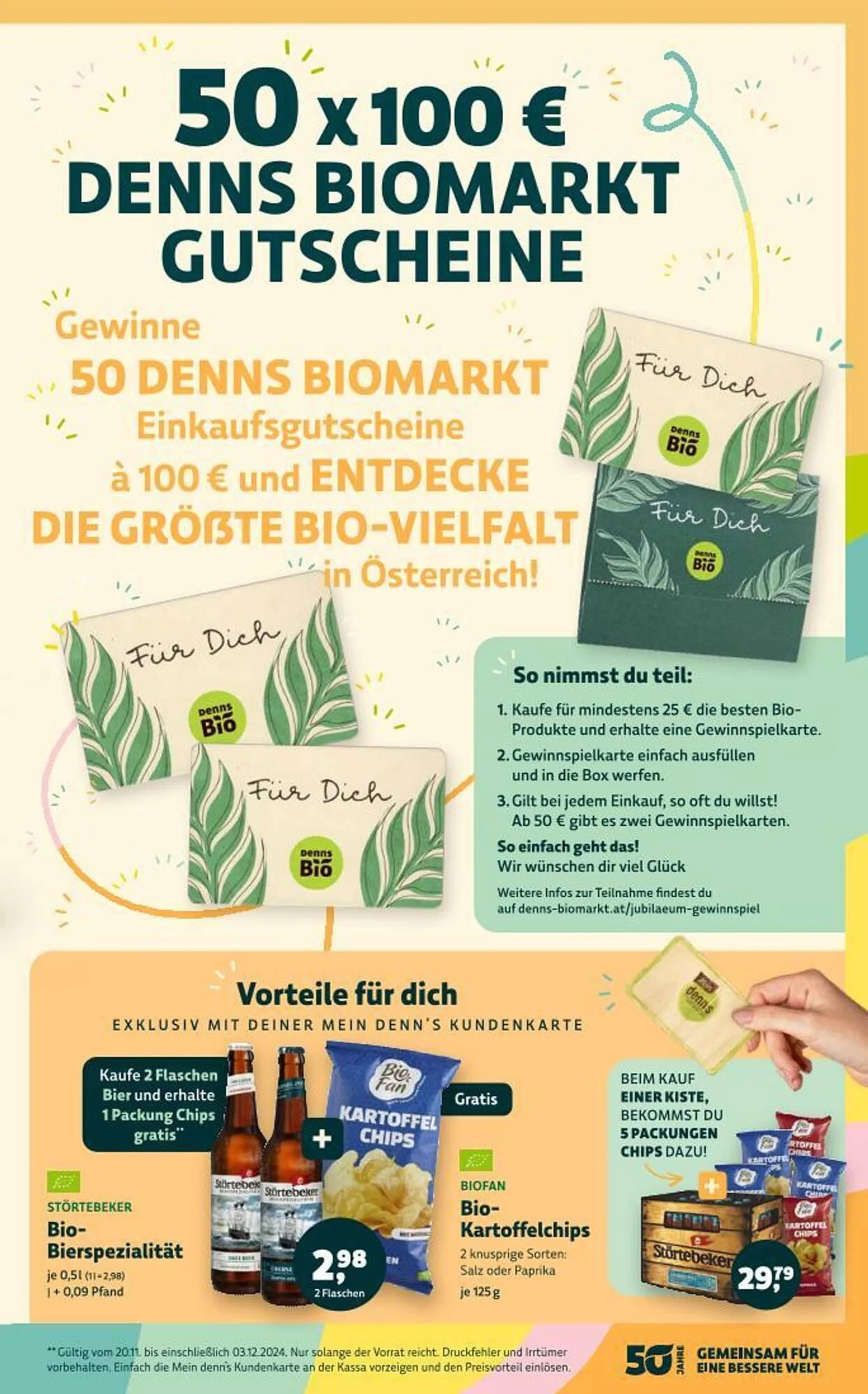 Denn's Biomarkt Flugblatt von 20. November bis 3. Dezember 2024 - Flugblätt seite  3