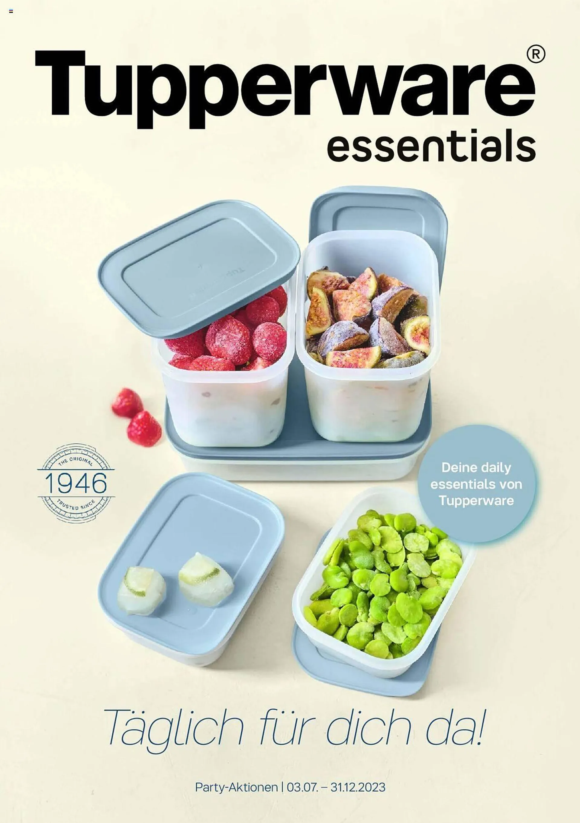 Tupperware Flugblatt von 3. Juli bis 31. Dezember 2023 - Flugblätt seite  1