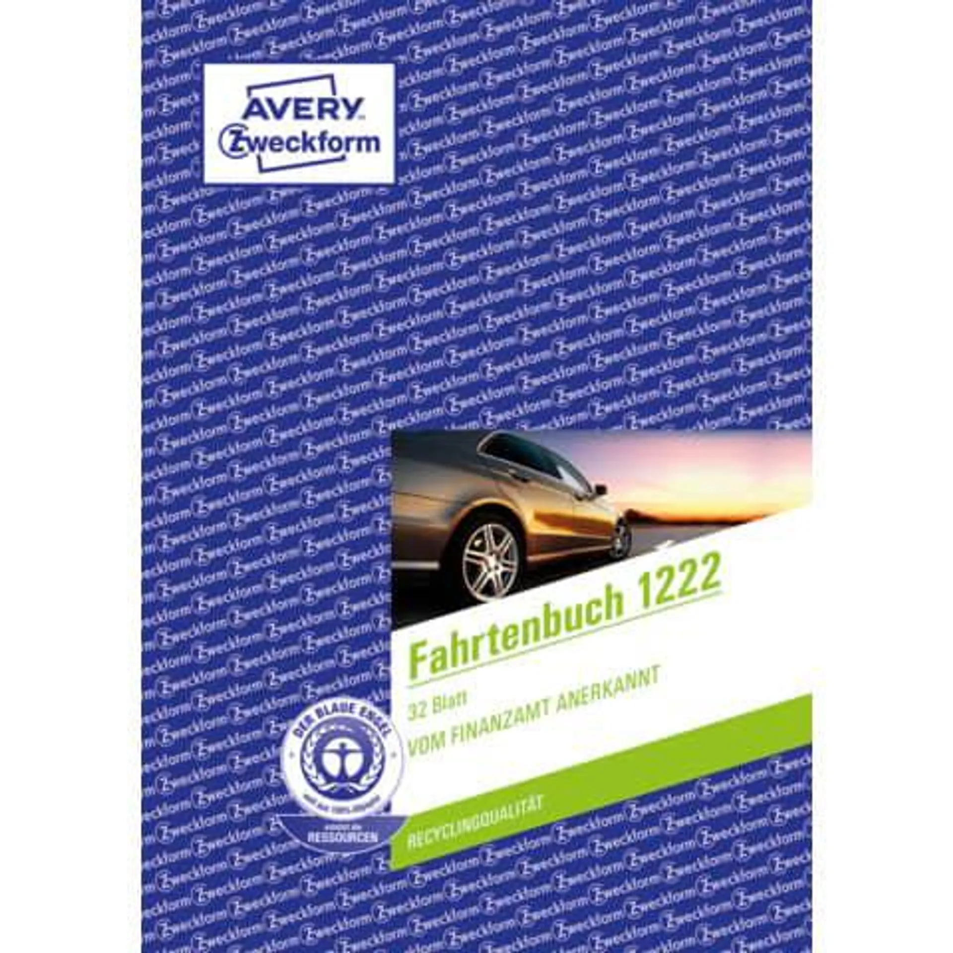 Fahrtenbuch A5h 32Blatt AVERY ZWECKFORM 1222