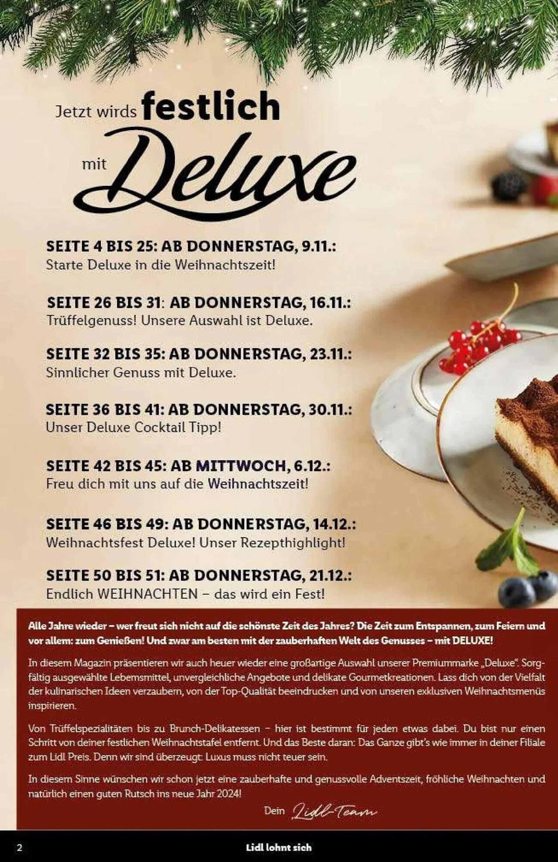 Lidl Flugblatt von 9. November bis 21. Dezember 2023 - Flugblätt seite  2