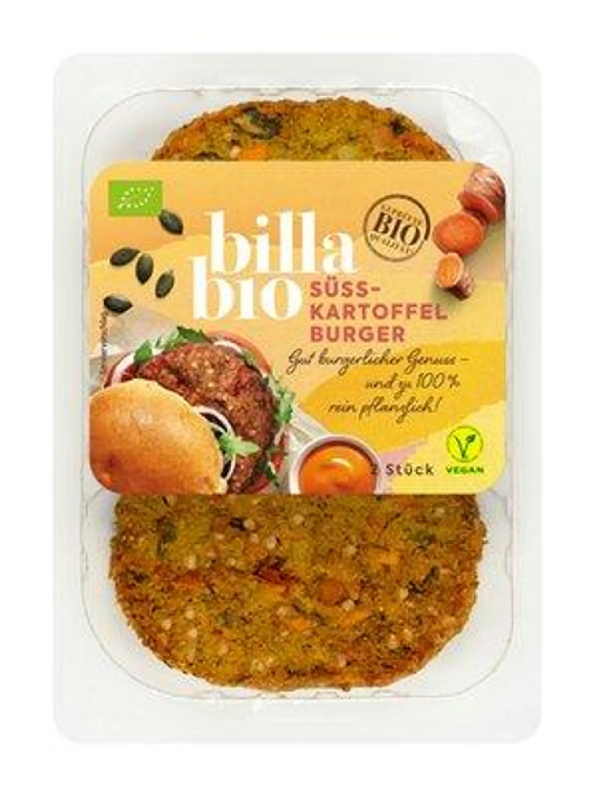 BILLA Bio Süsskartoffelburger