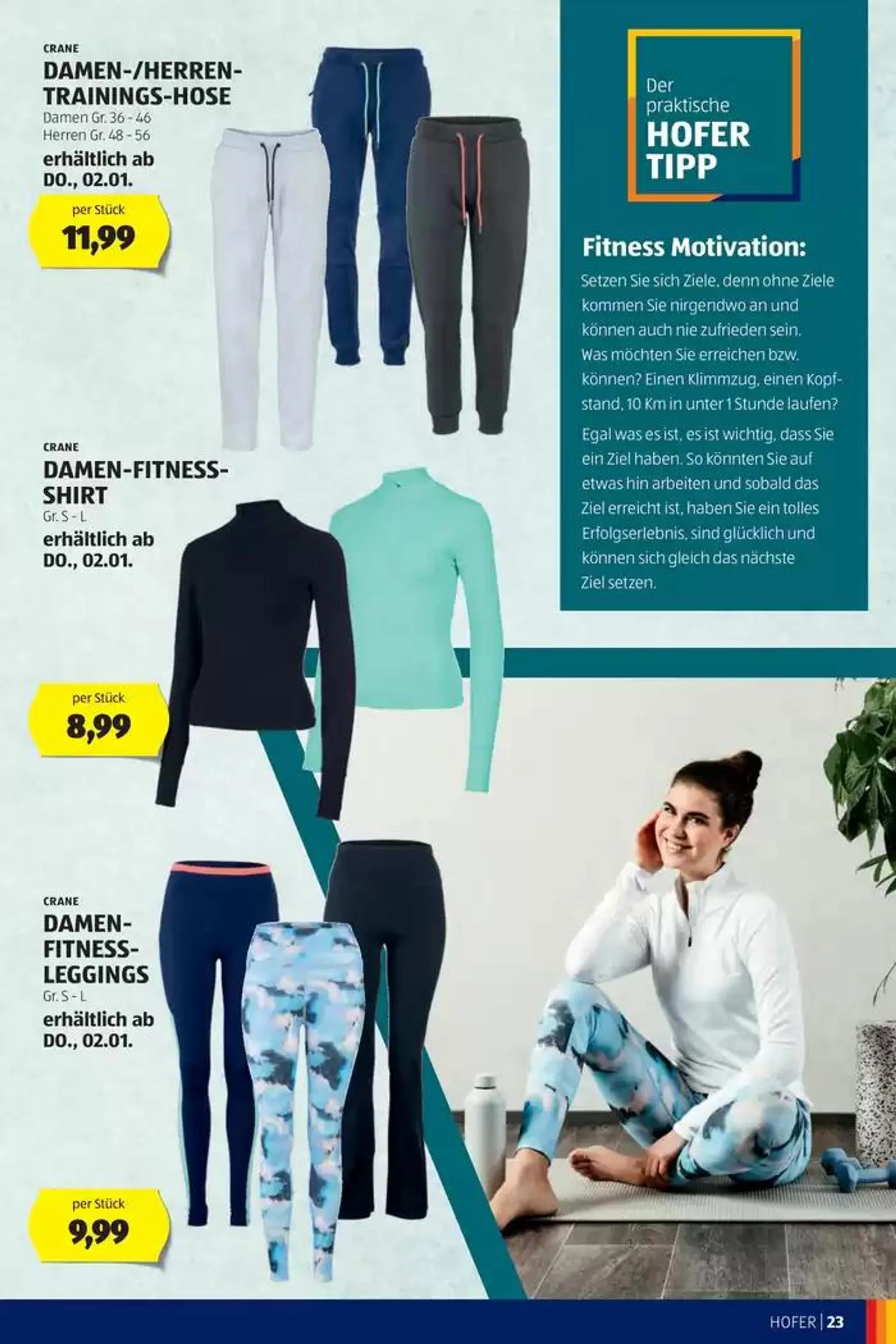 Fit ins neue Jahr - Katalog von 31. Dezember bis 7. Jänner 2025 - Flugblätt seite  23