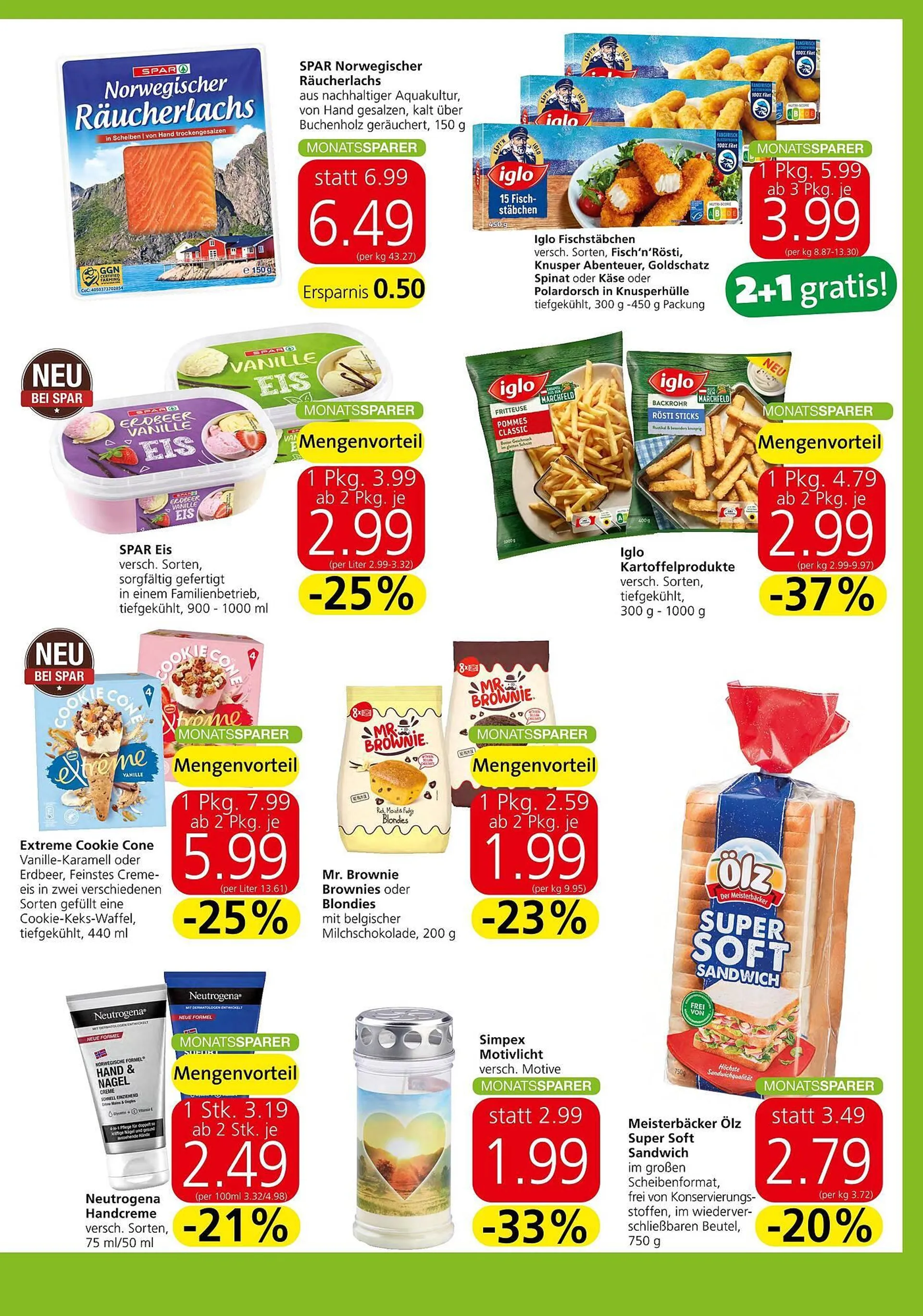 Spar Flugblatt von 7. Dezember bis 10. Jänner 2024 - Flugblätt seite  3